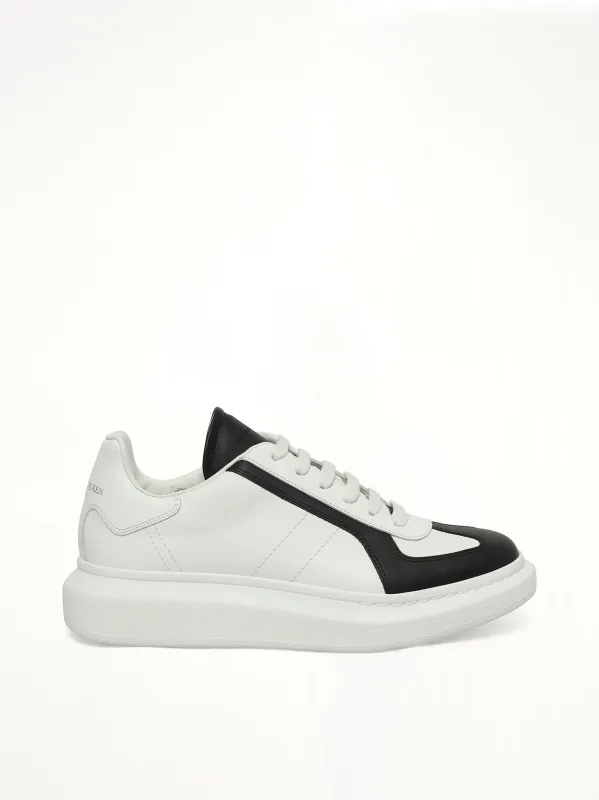 Larry Oversized Sneaker in White/Black/Latte sold by MARAIS