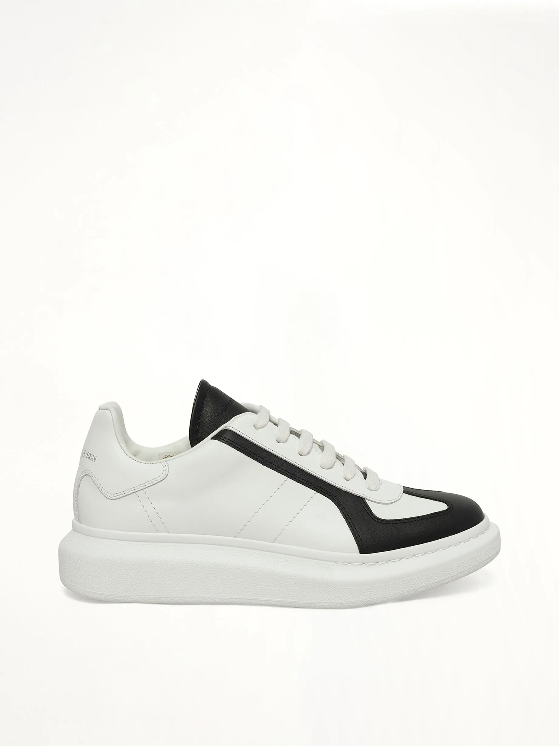 Larry Oversized Sneaker in White/Black/Latte sold by MARAIS