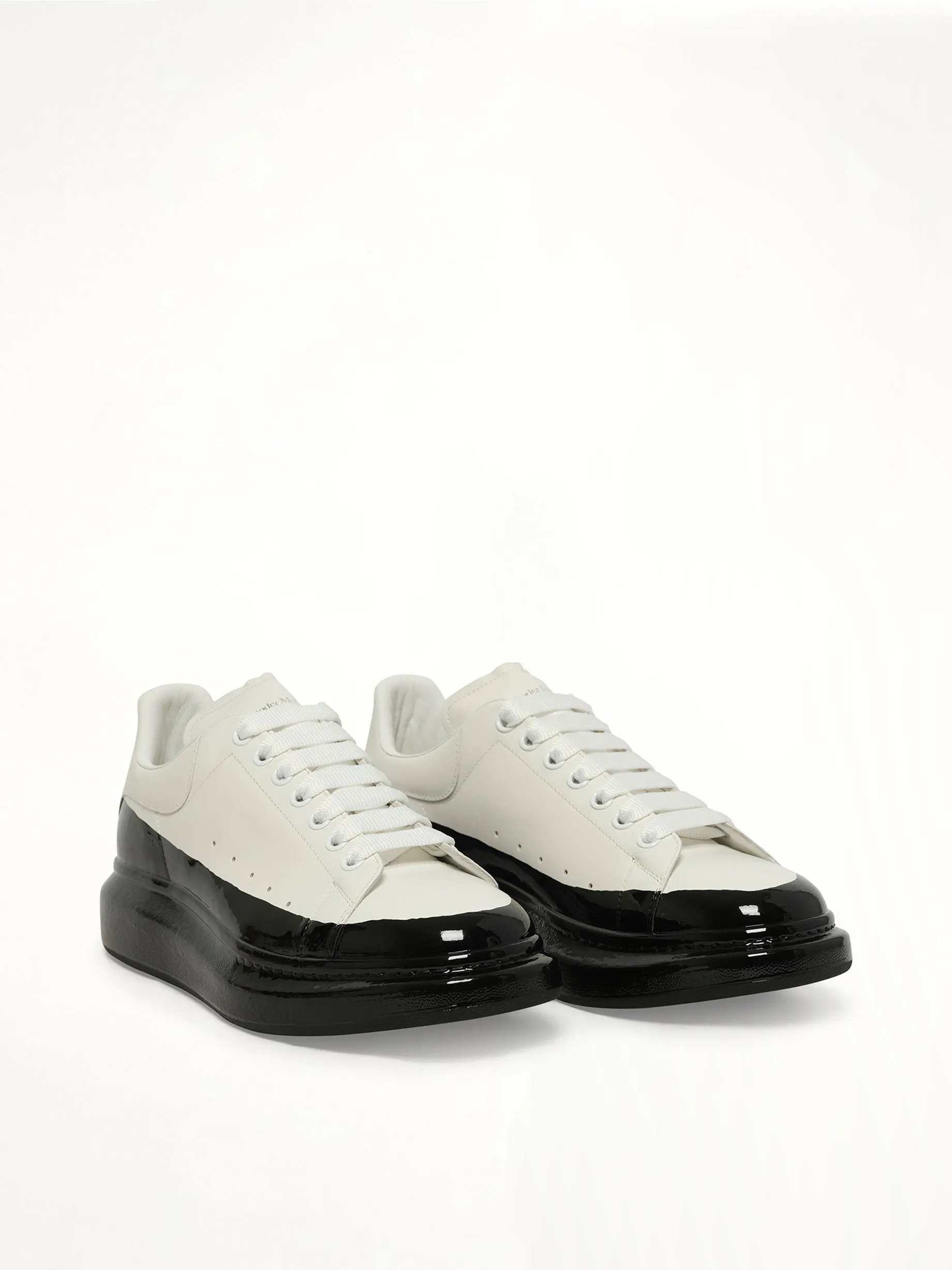 Larry Oversized Dipped Sneaker in White/Black sold by MARAIS product image thumbnail 2