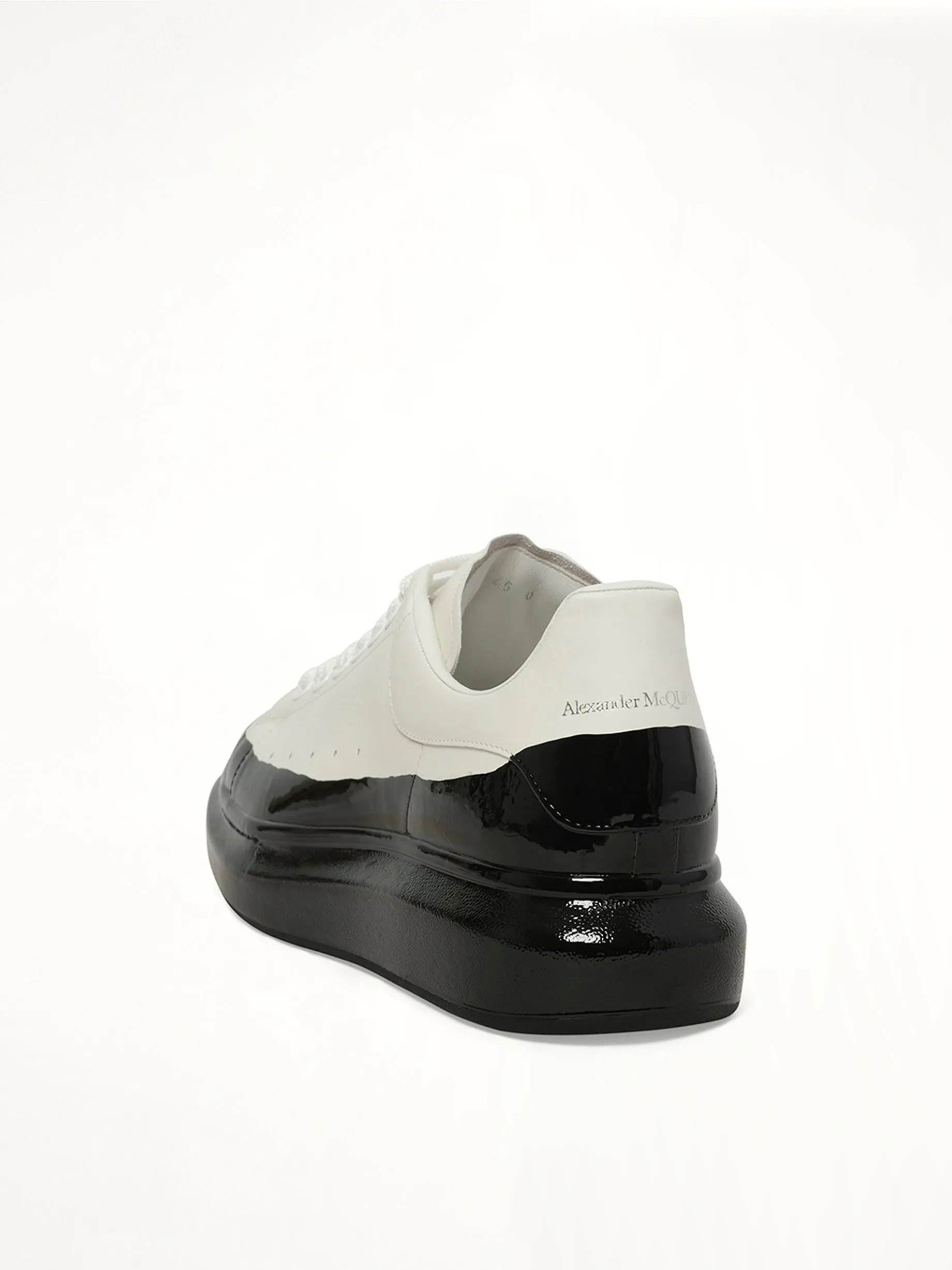 Larry Oversized Dipped Sneaker in White/Black sold by MARAIS product image thumbnail 3