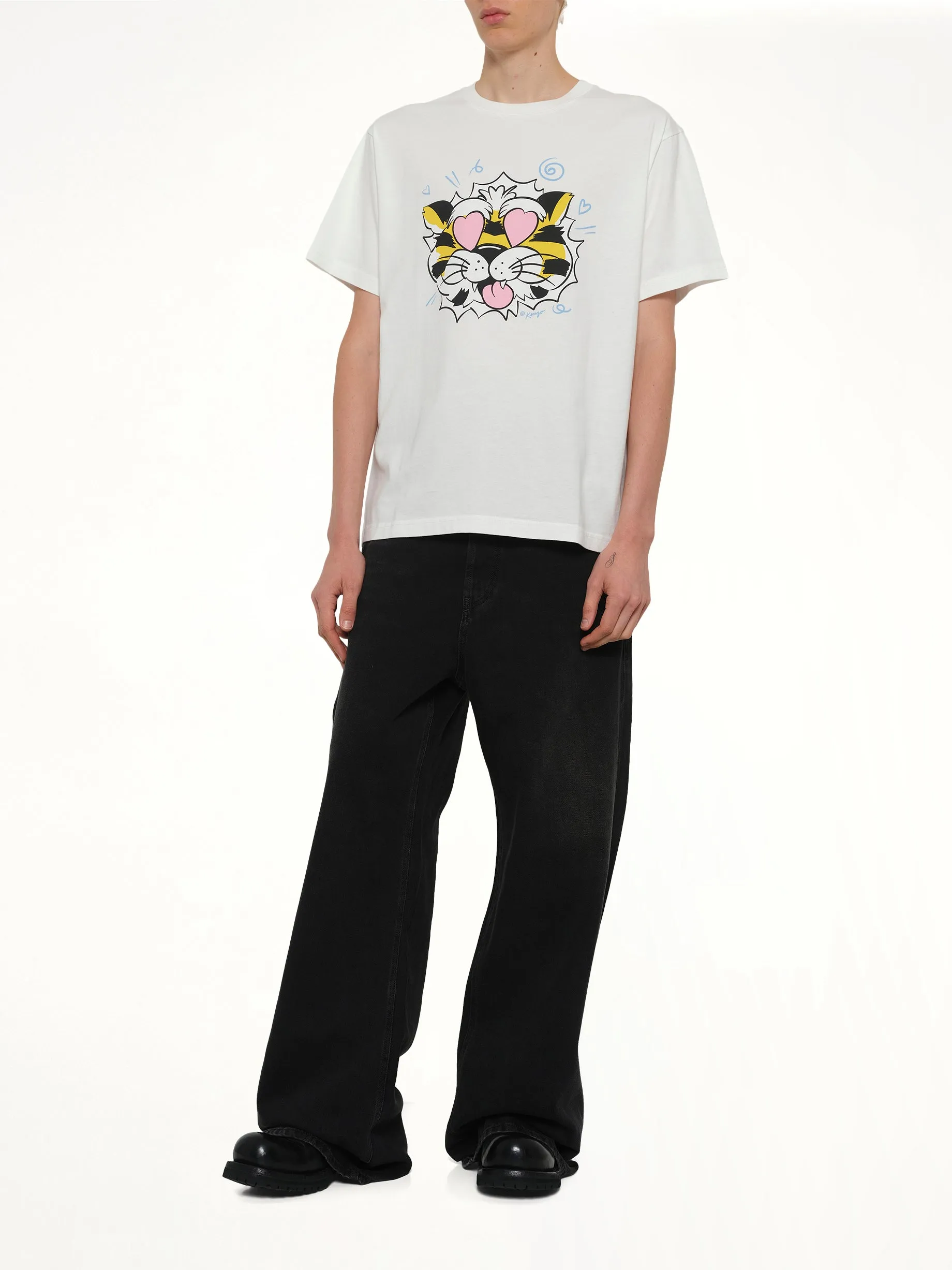 Kenzo Wild Tiger Oversize T-Shirt in Off White sold by MARAIS product image thumbnail 4