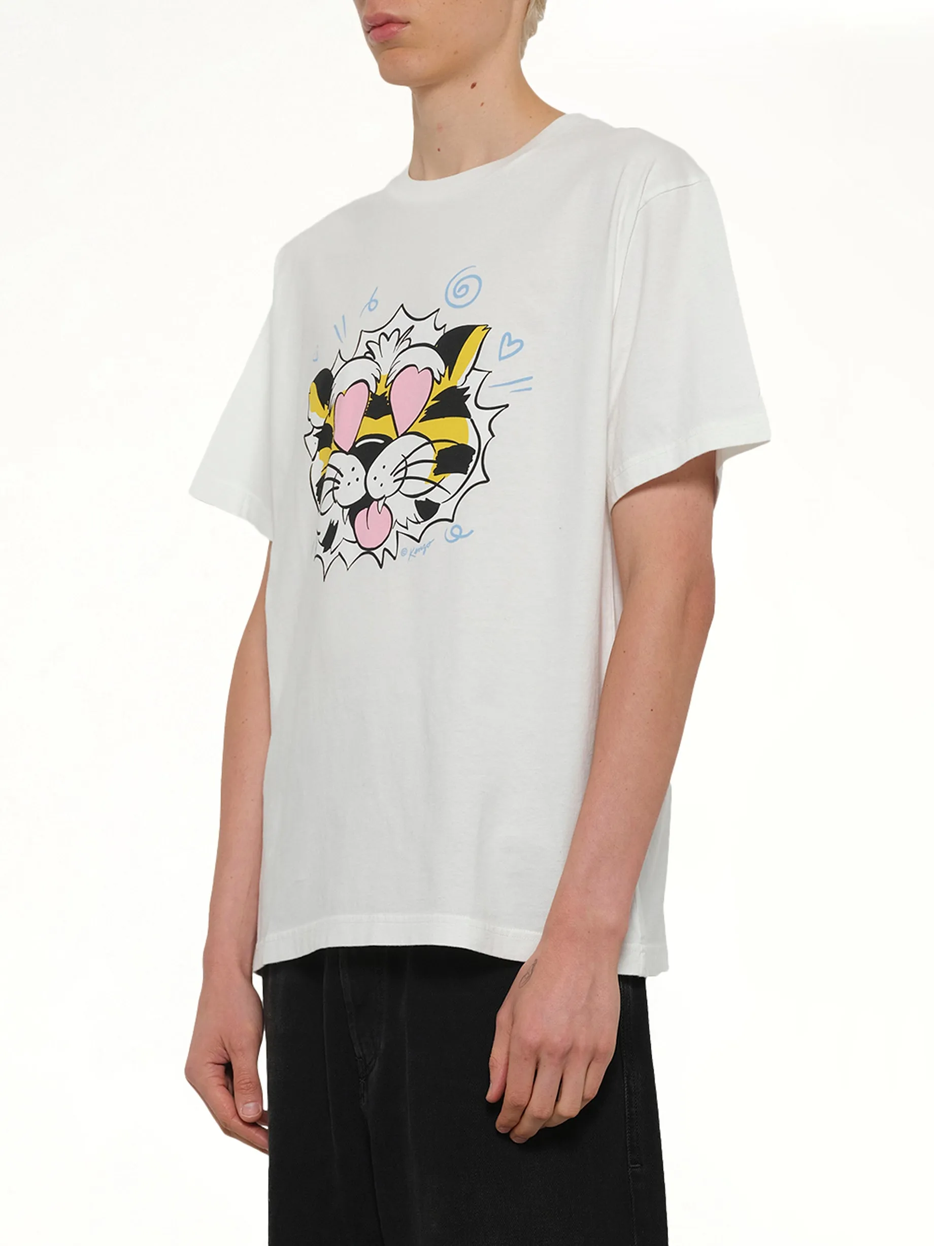 Kenzo Wild Tiger Oversize T-Shirt in Off White sold by MARAIS product image thumbnail 3