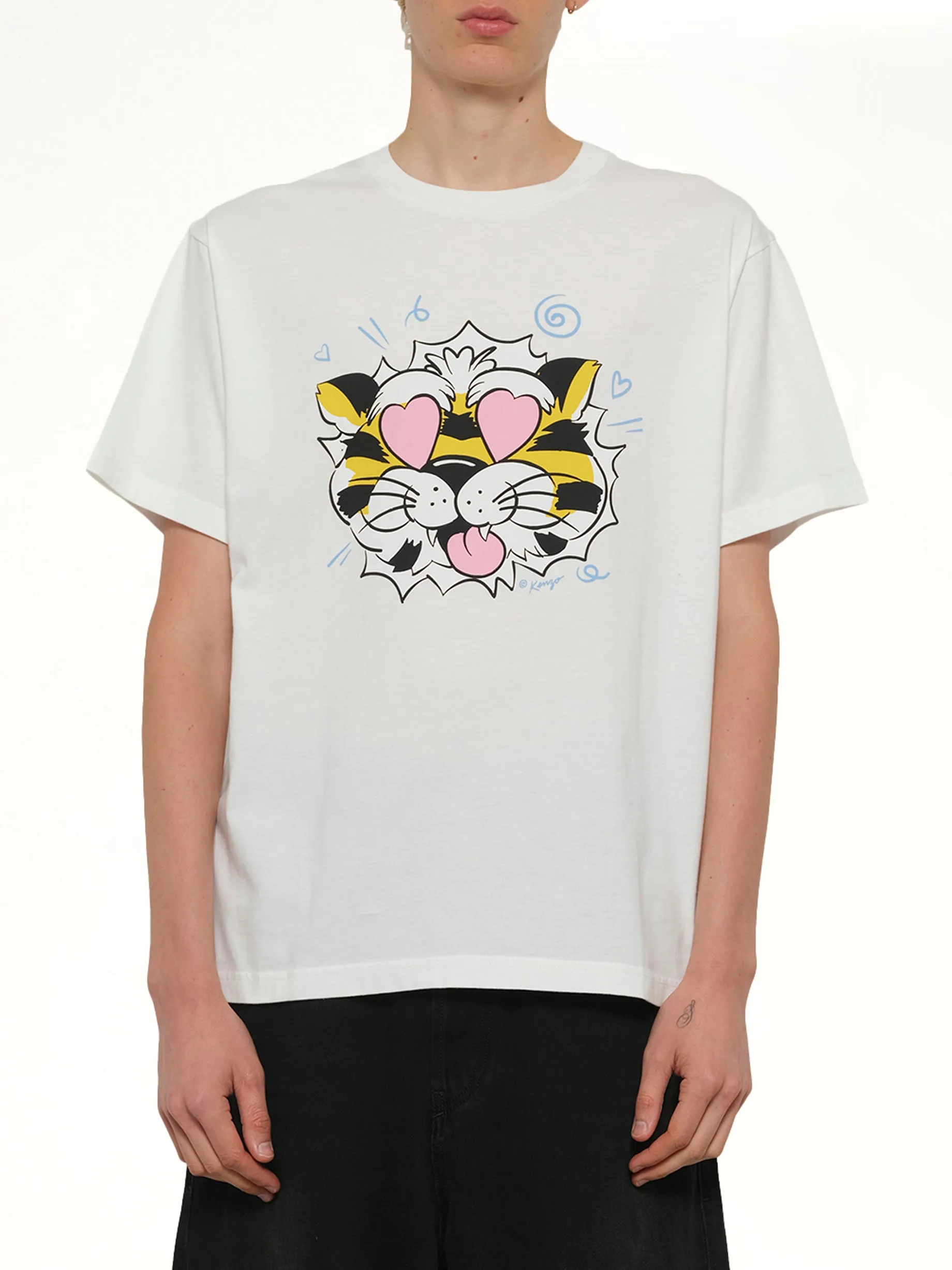 Kenzo Wild Tiger Oversize T-Shirt in Off White sold by MARAIS