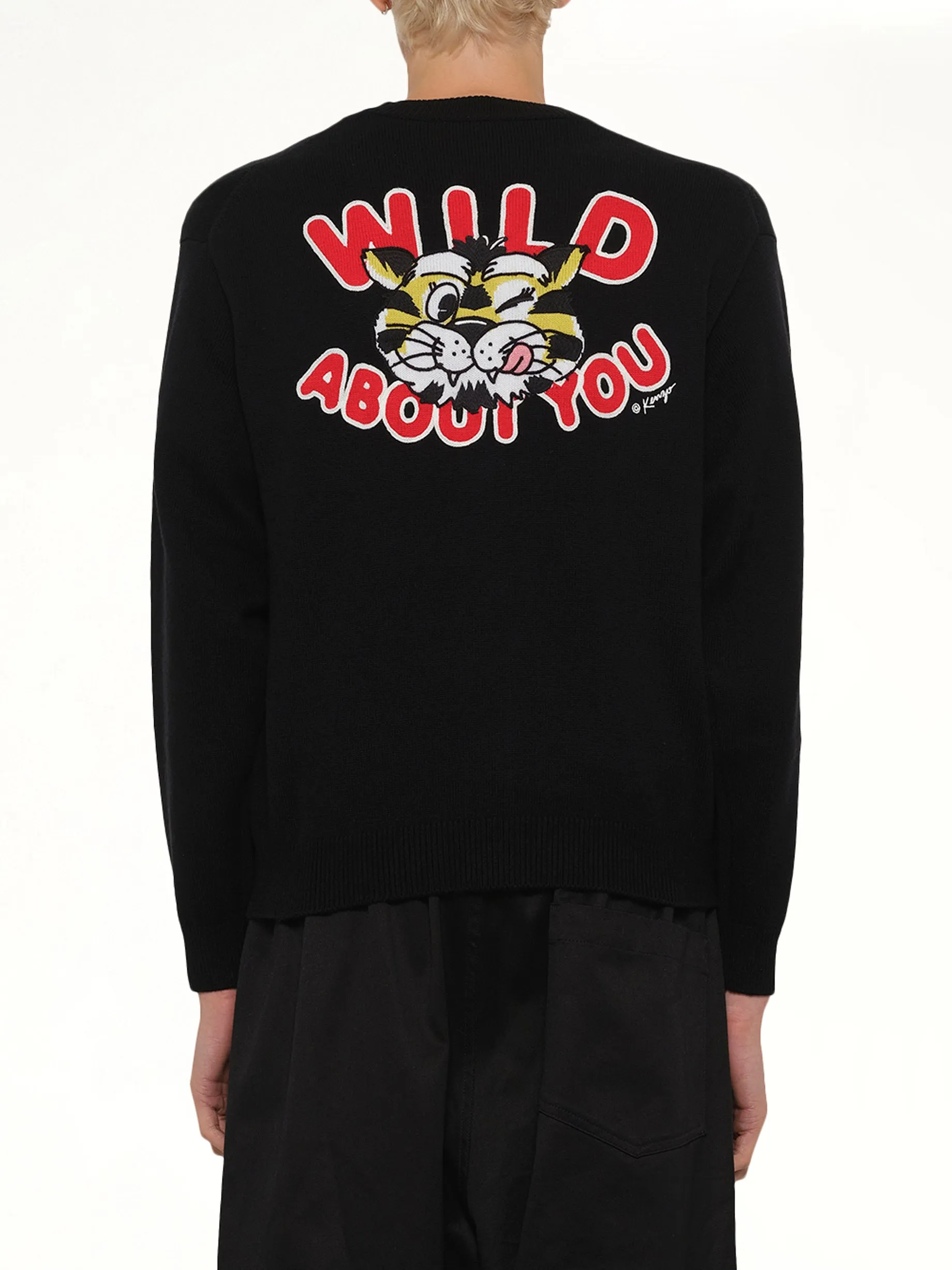 Kenzo Wild Tiger Cardigan in Black sold by MARAIS product image thumbnail 5