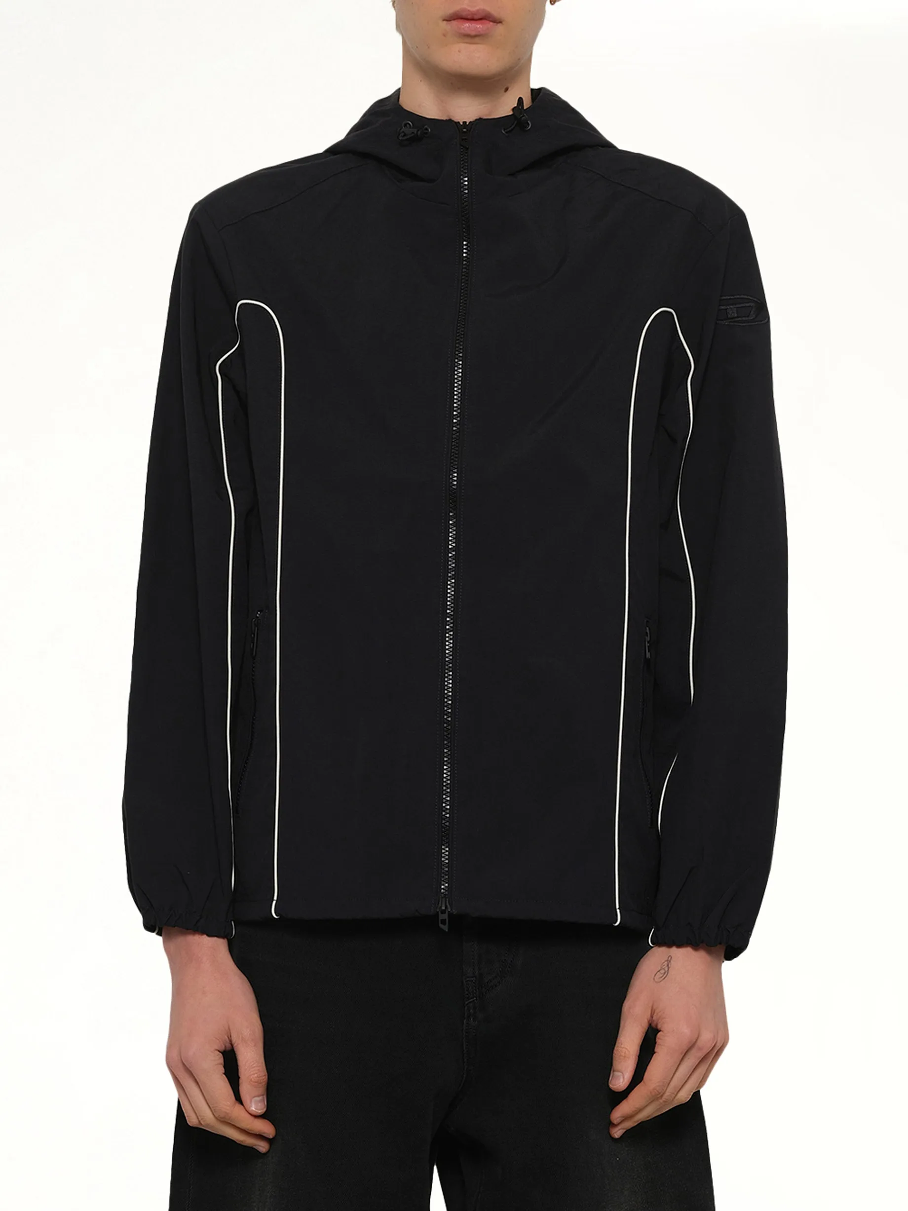 J-HIVES-WRD Jacket in Black sold by MARAIS