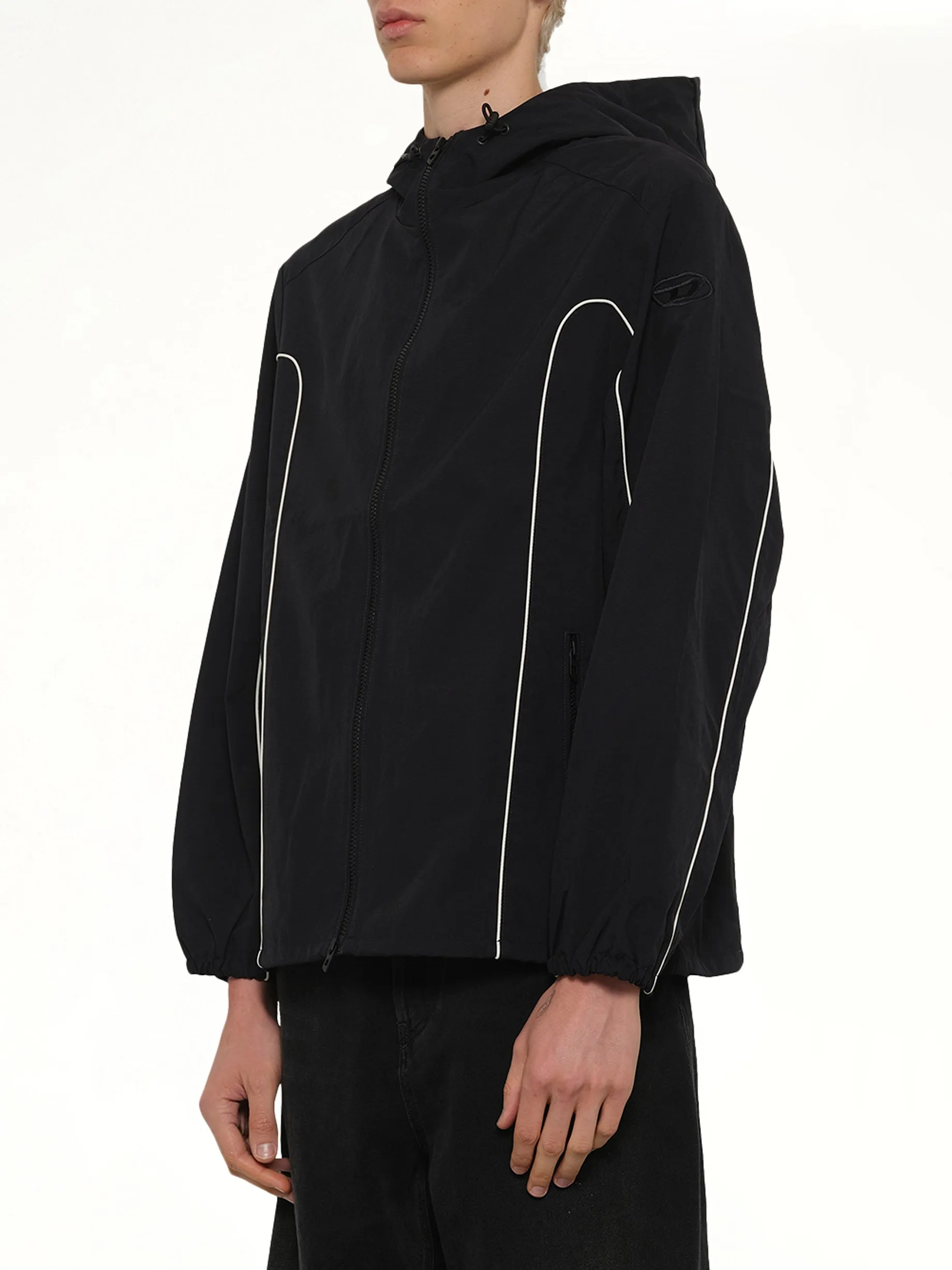 J-HIVES-WRD Jacket in Black sold by MARAIS product image thumbnail 3