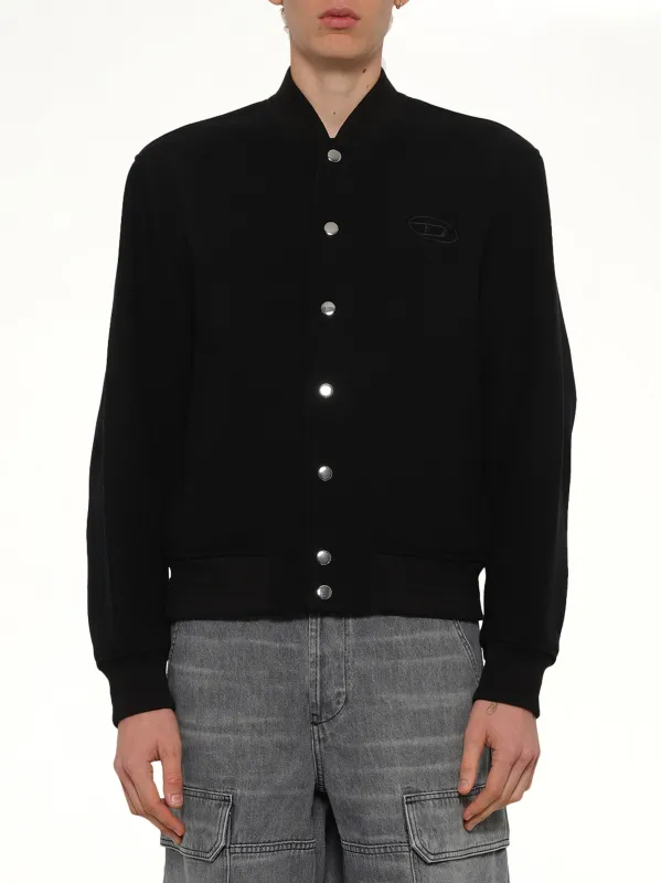 J-ARRY-WRD Bomber Jacket in Black made by Diesel