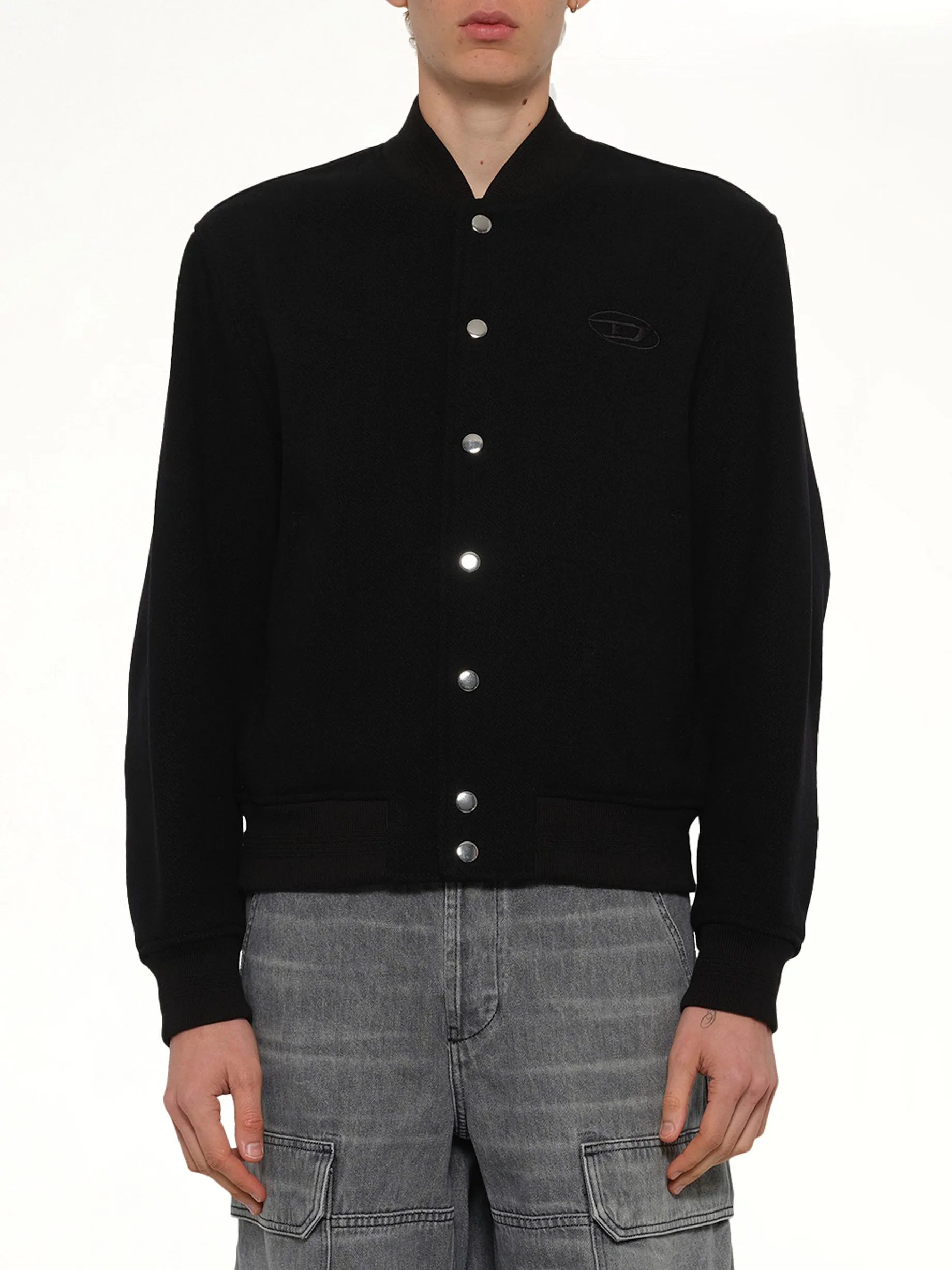 J-ARRY-WRD Bomber Jacket in Black sold by MARAIS