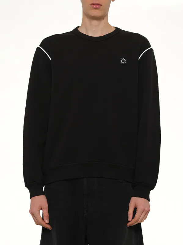 Boke Flower 2.0 Embroidered Classic Sweatshirt in Black sold by MARAIS