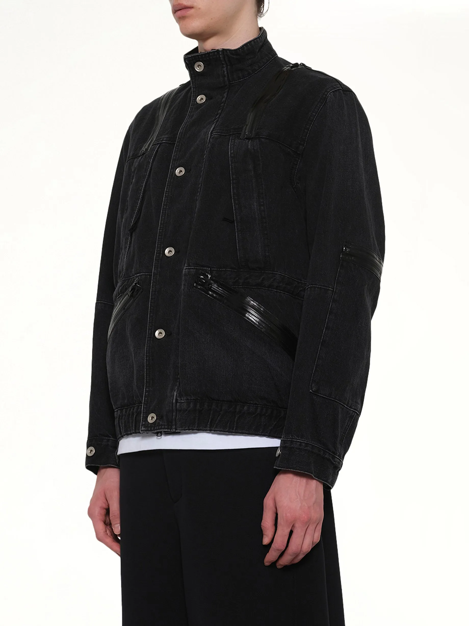 Denim Blouson in Black sold by MARAIS product image thumbnail 3