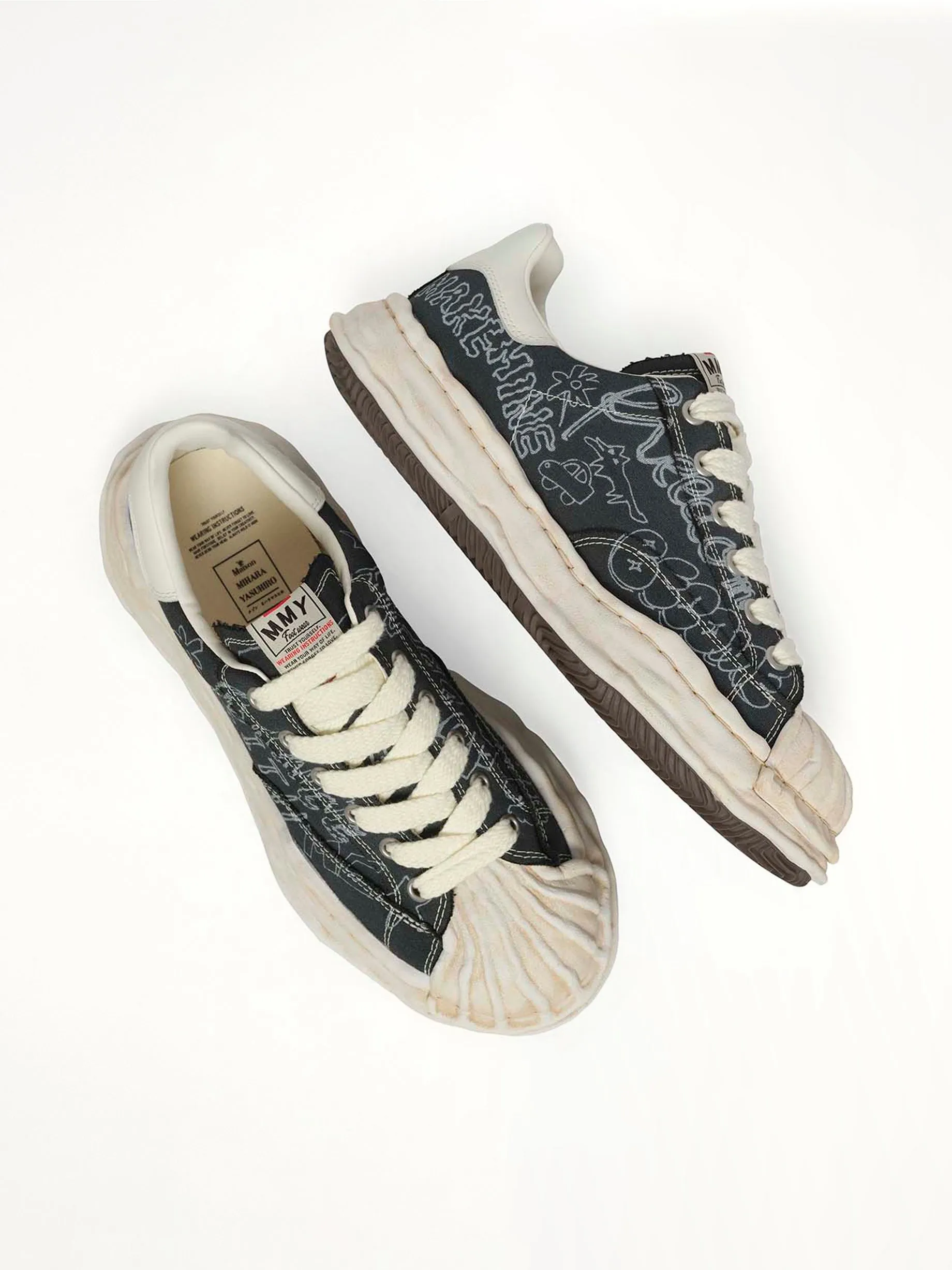 Blakey OG Graffiti Printed Sneaker in Black sold by MARAIS product image thumbnail 4