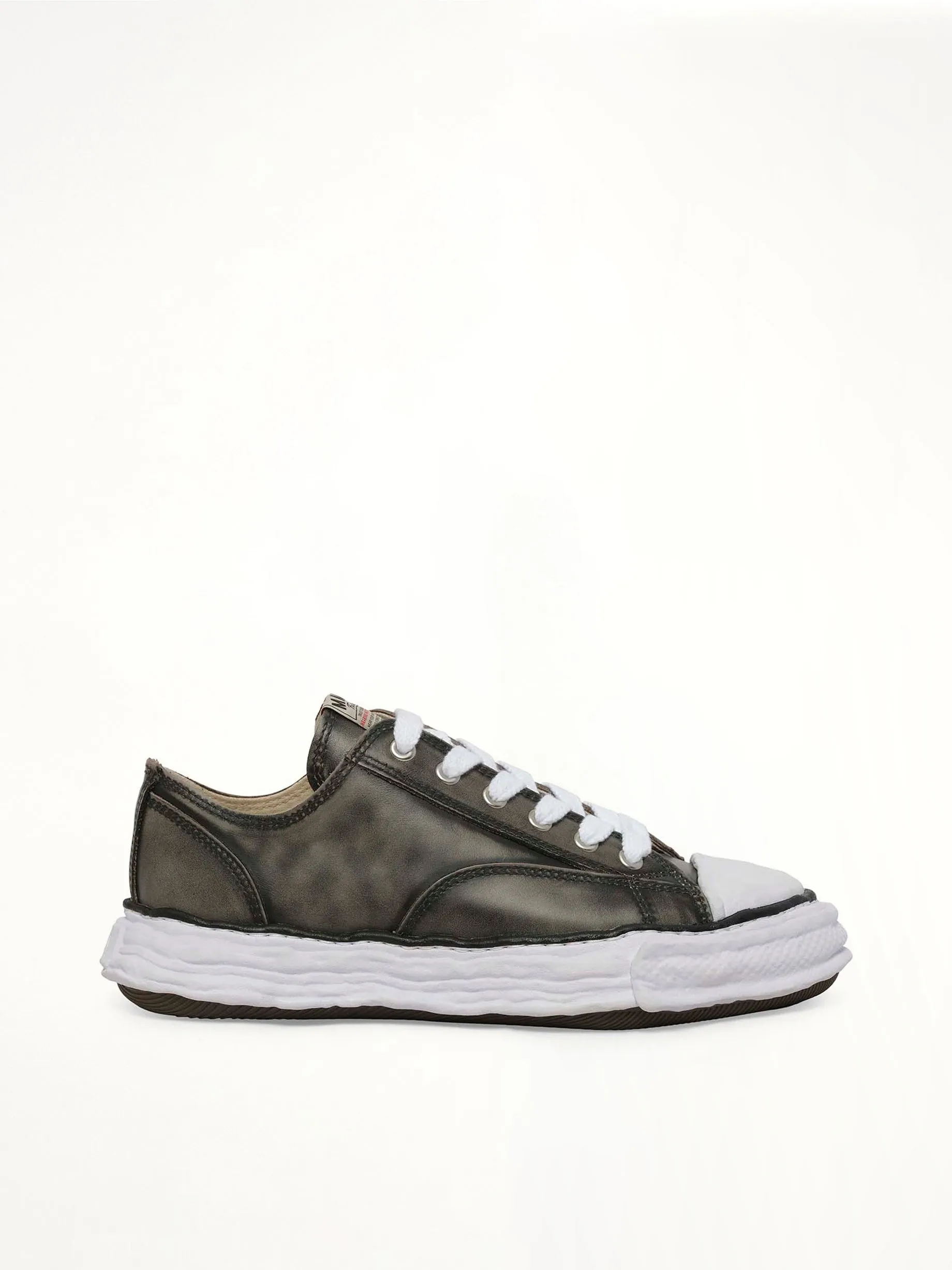Peterson 23 OG Vintage Leather Sneaker in Black sold by MARAIS