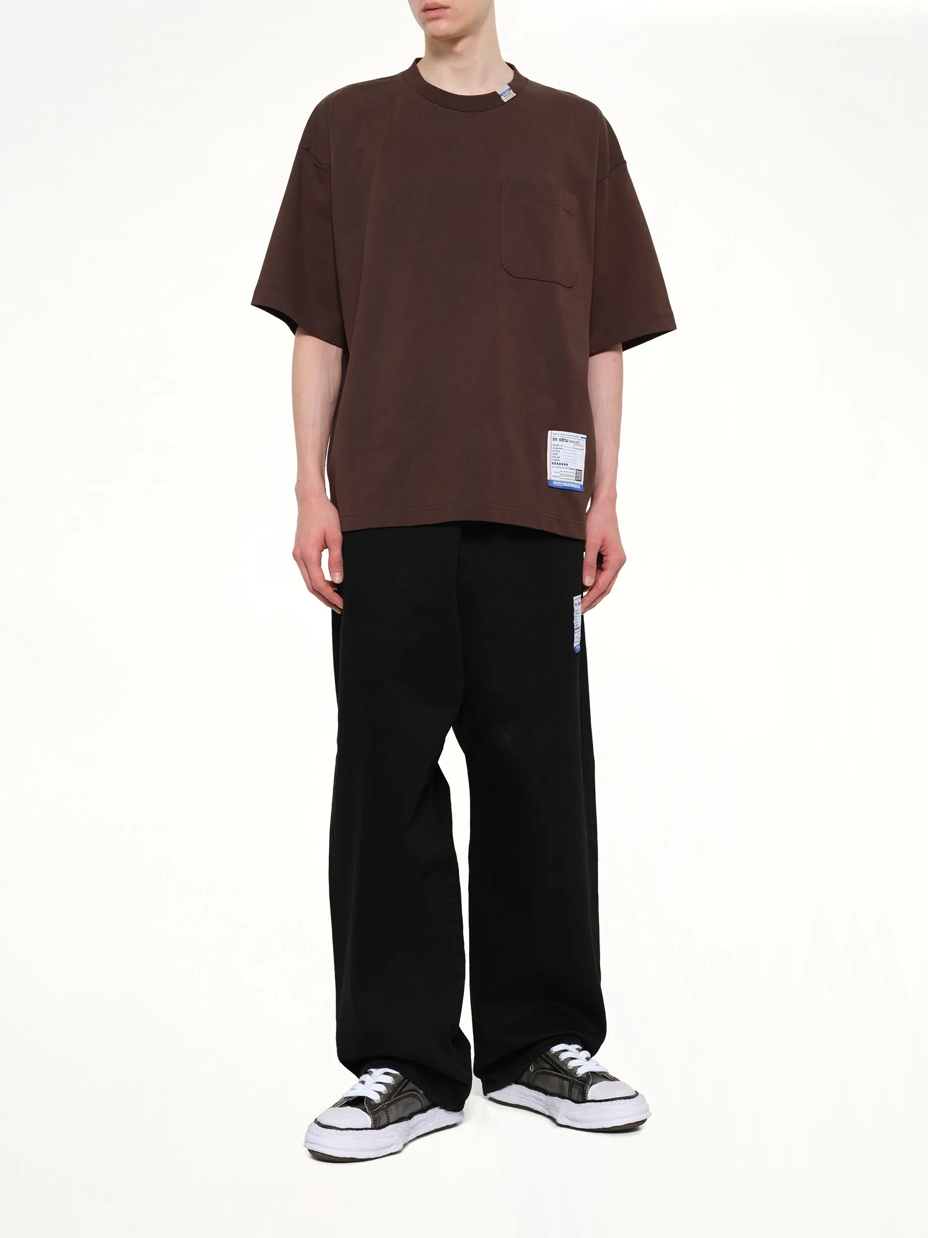 Instrumental Heavy Weight Pocket T-Shirt in Brown sold by MARAIS product image thumbnail 4
