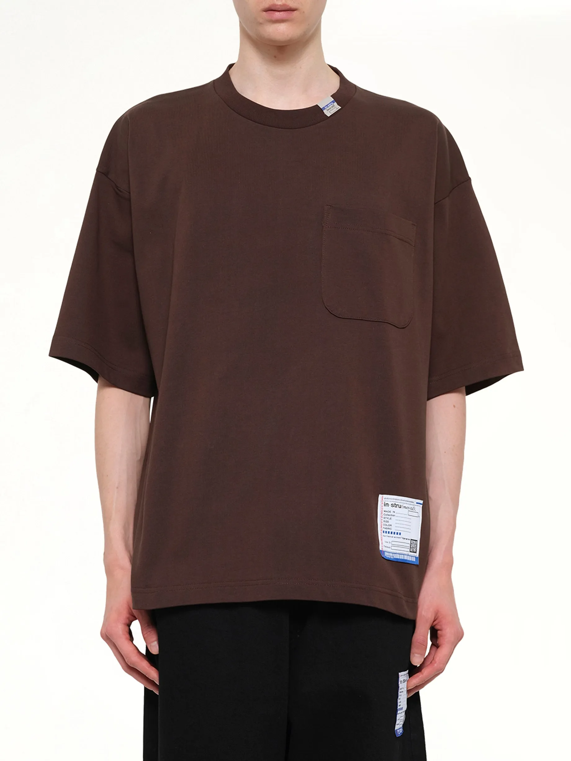 Instrumental Heavy Weight Pocket T-Shirt in Brown sold by MARAIS