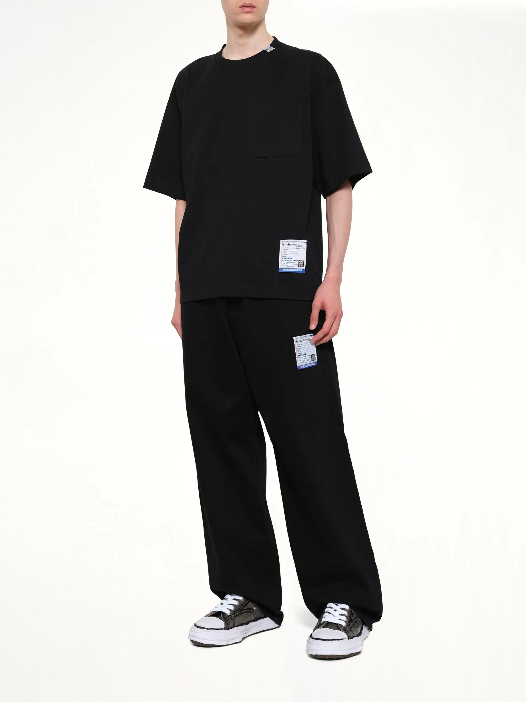 Instrumental Heavy Weight Pocket T-Shirt in Black sold by MARAIS product image thumbnail 4
