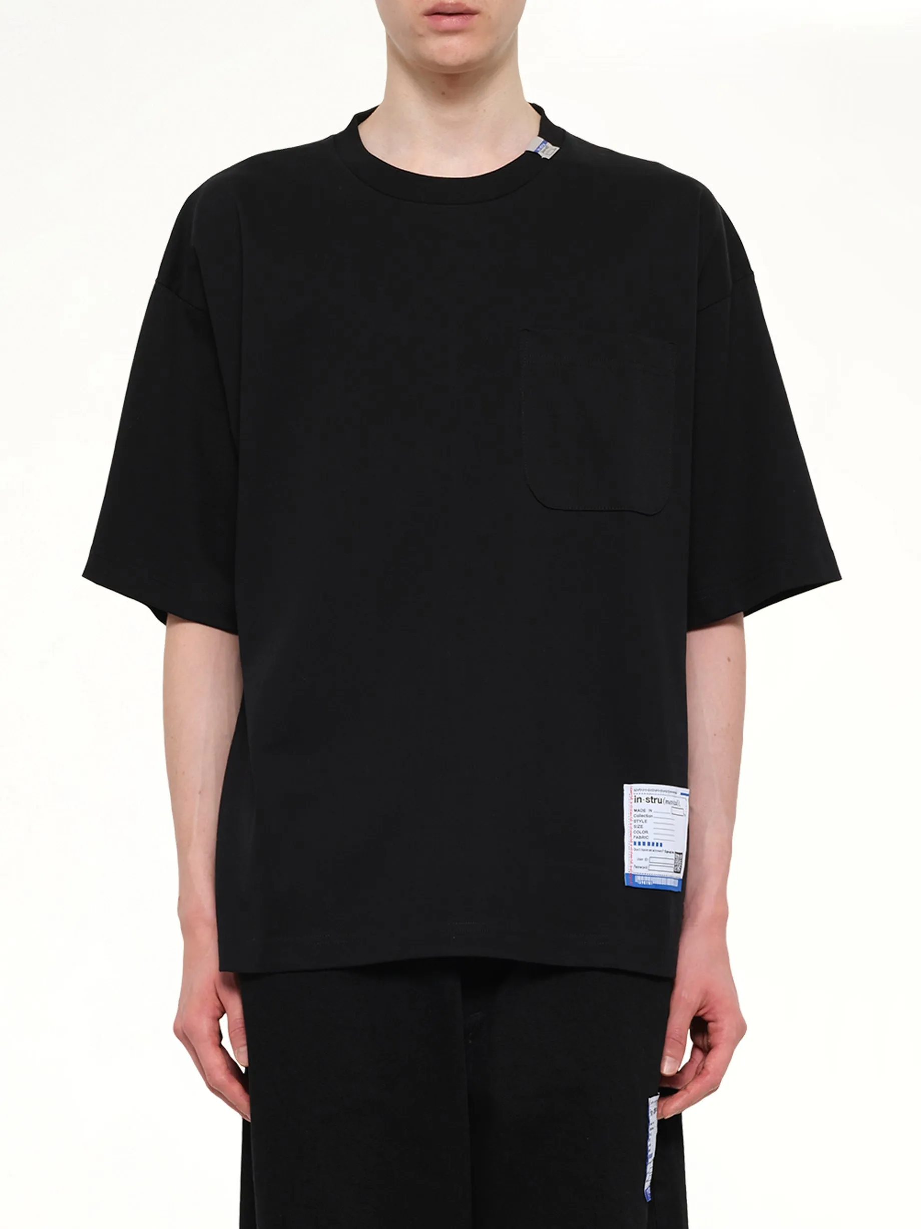 Instrumental Heavy Weight Pocket T-Shirt in Black sold by MARAIS