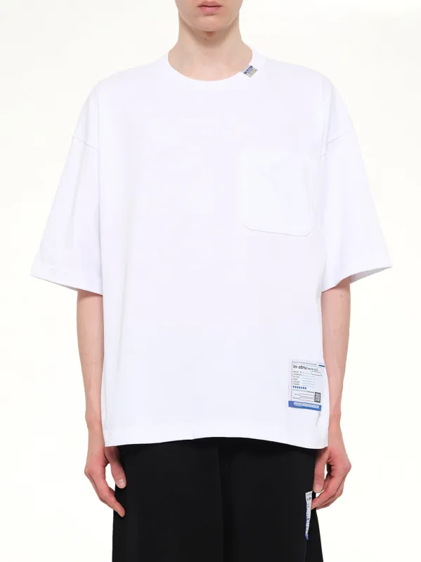 Instrumental Heavy Weight Pocket T-Shirt in White sold by MARAIS