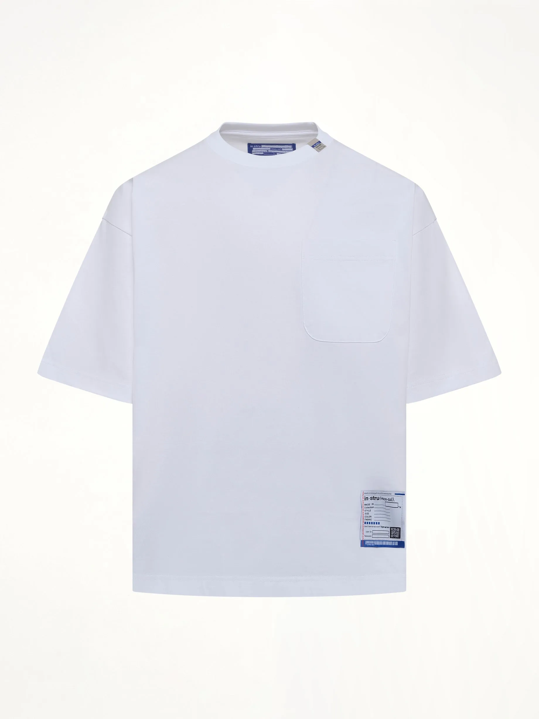 Instrumental Heavy Weight Pocket T-Shirt in White sold by MARAIS product image thumbnail 2