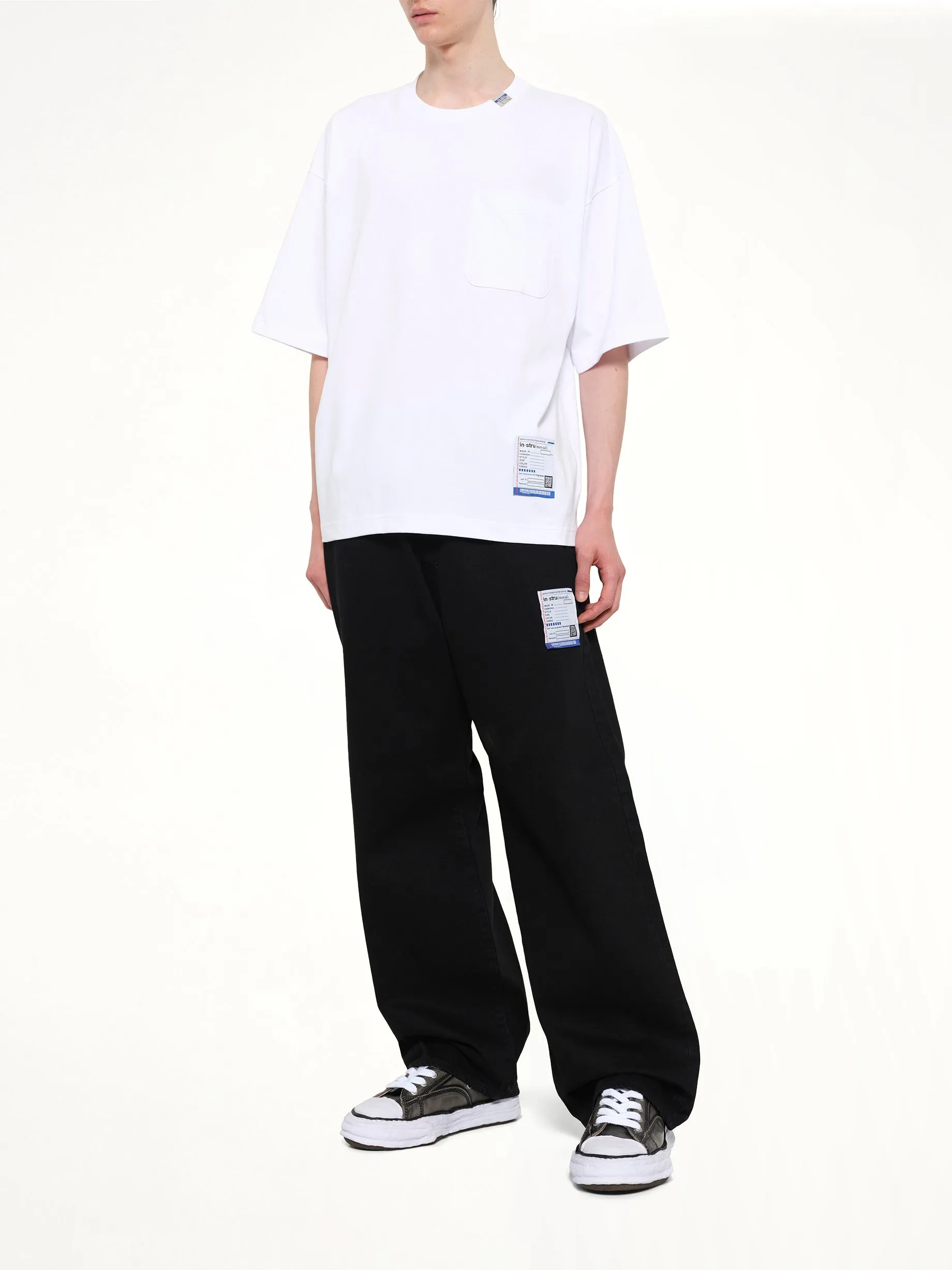 Instrumental Heavy Weight Pocket T-Shirt in White sold by MARAIS product image thumbnail 4