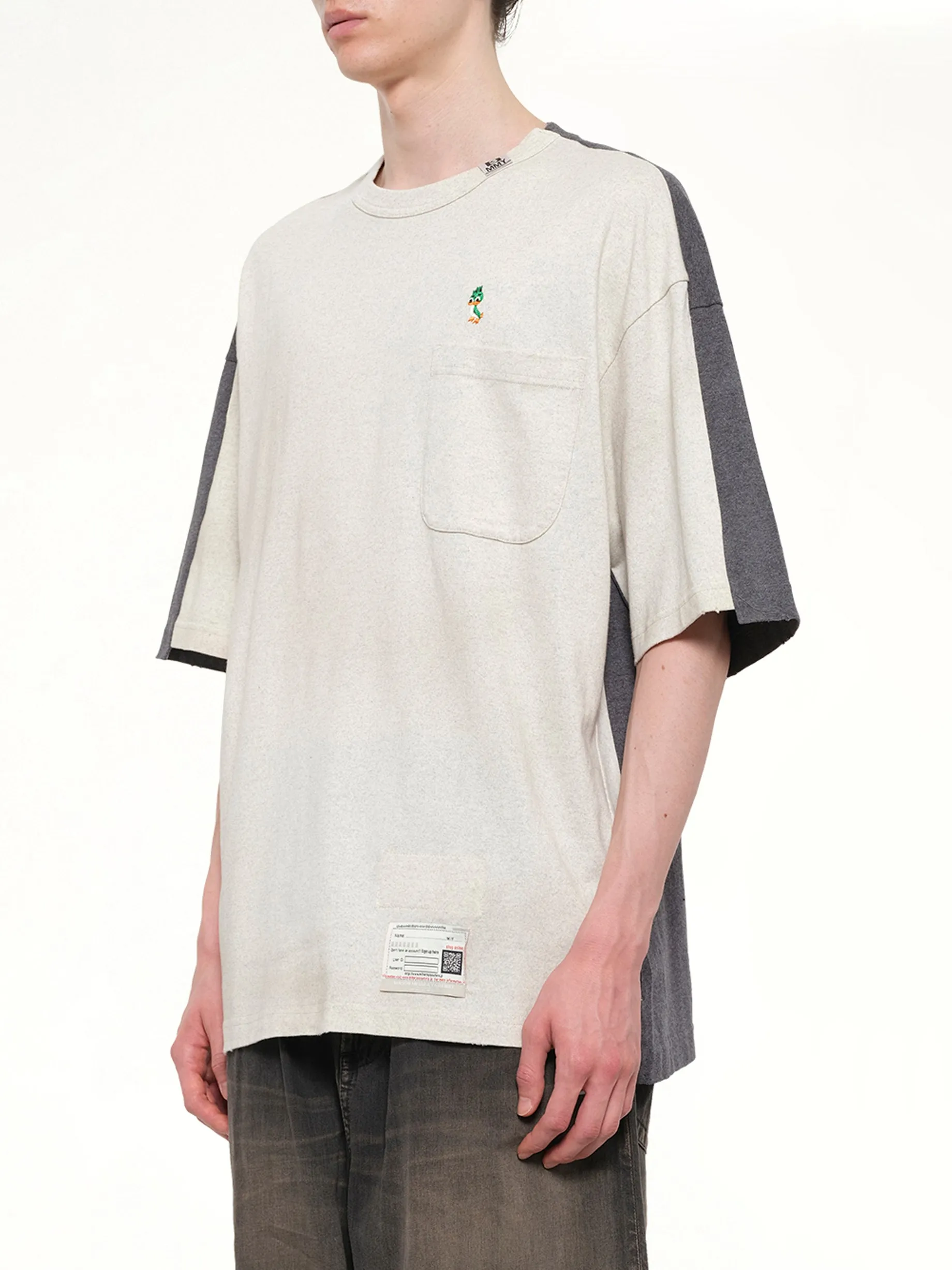 Combined T-Shirt in White sold by MARAIS product image thumbnail 3
