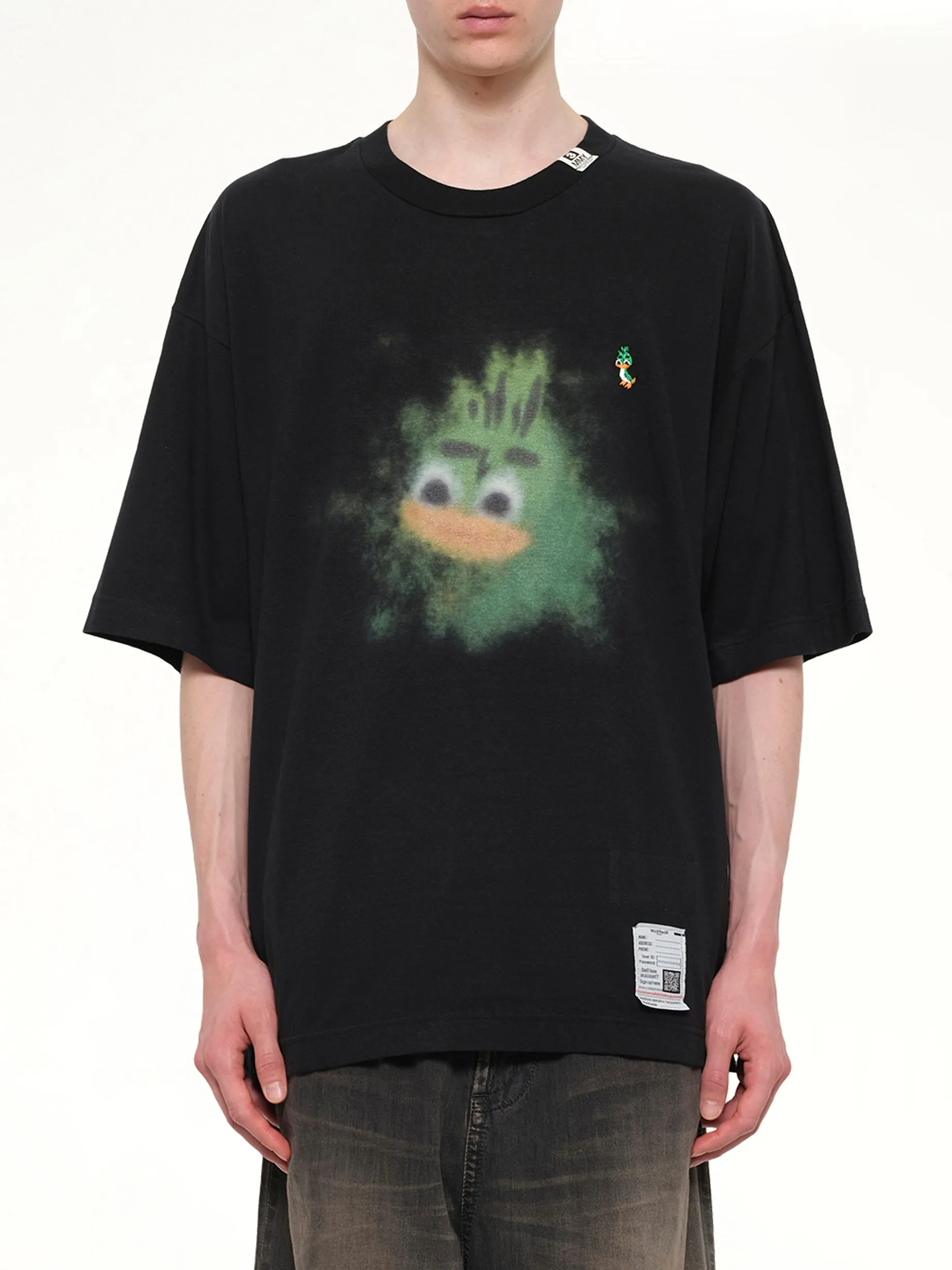 Leon Printed T-Shirt in Black sold by MARAIS