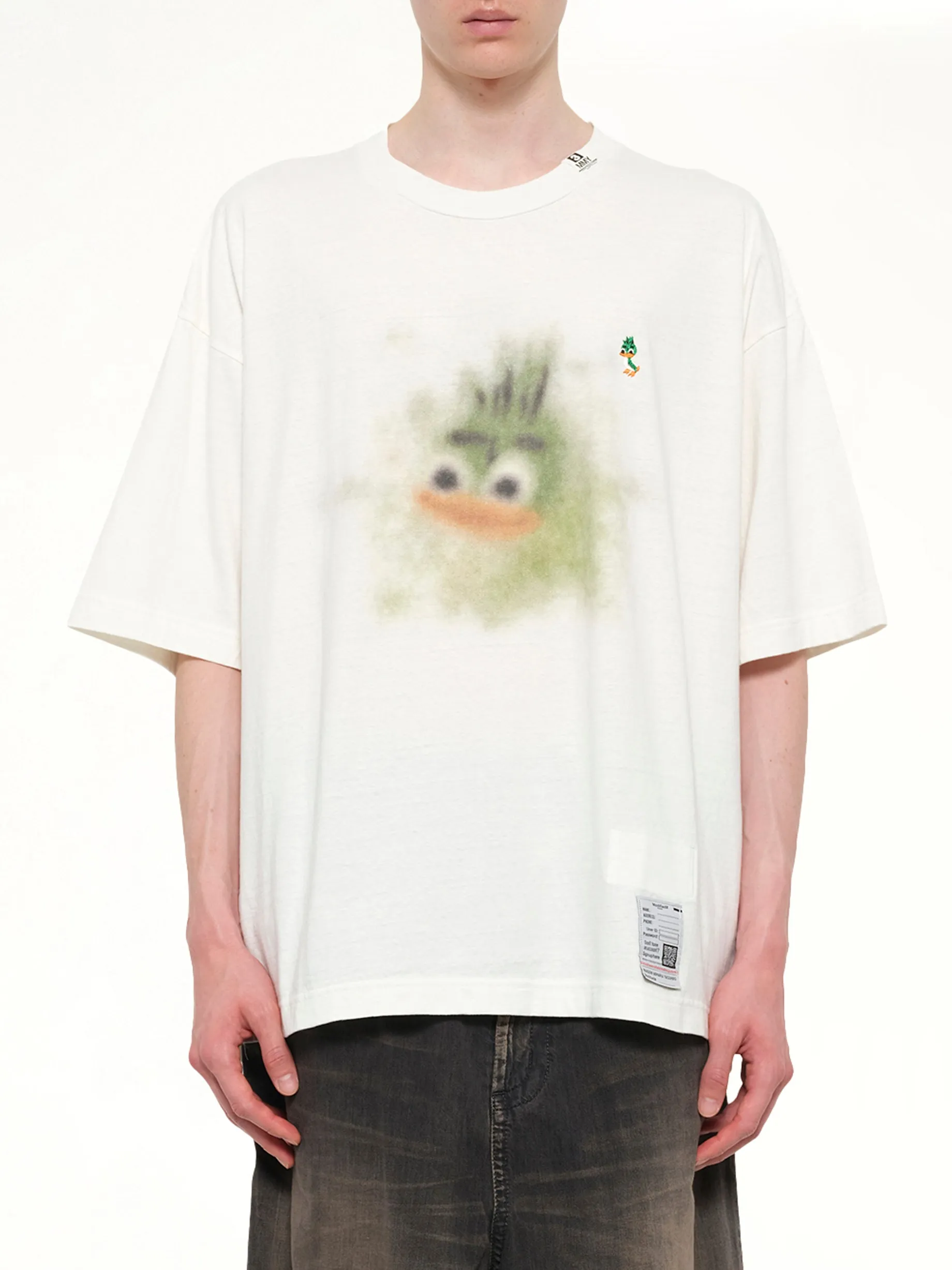 Leon Printed T-Shirt in White sold by MARAIS