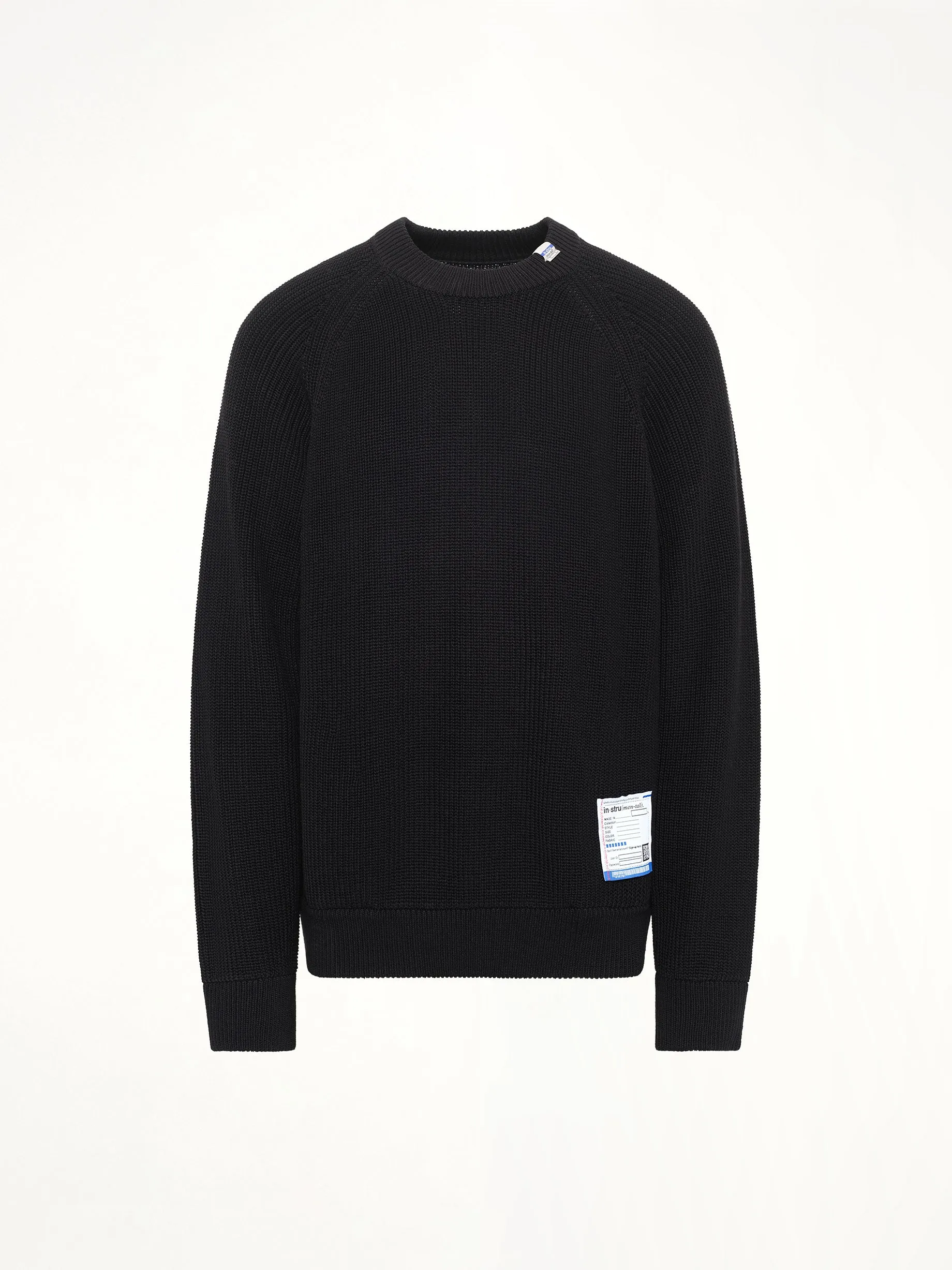 Instrumental High Density Knit Pullover in Black sold by MARAIS product image thumbnail 2
