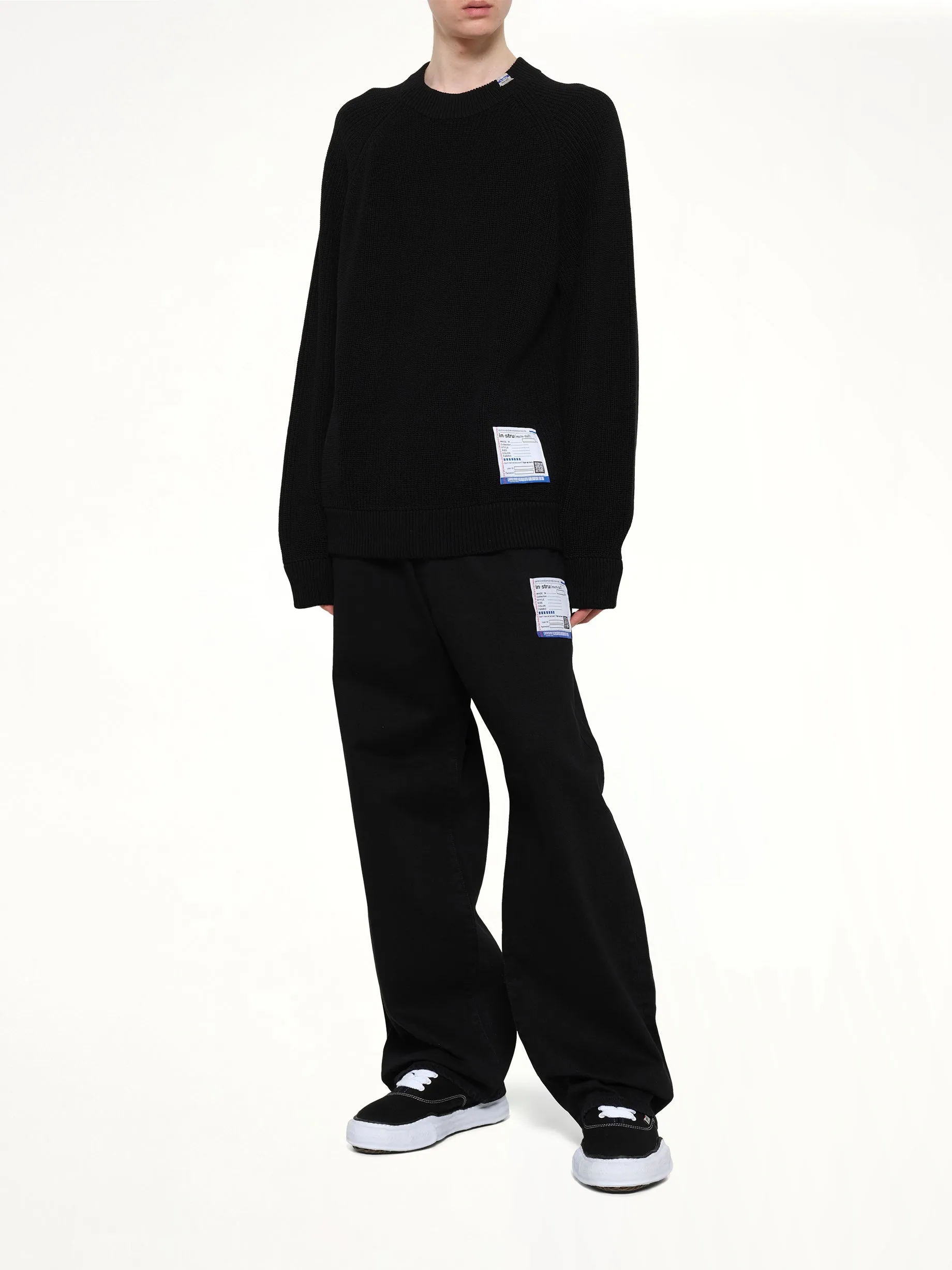 Instrumental High Density Knit Pullover in Black sold by MARAIS product image thumbnail 4