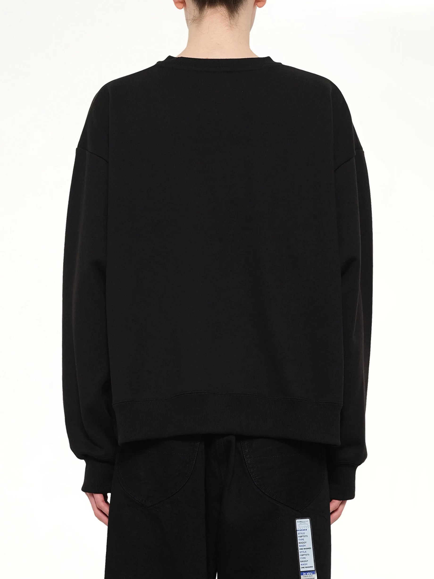 Instrumental Heavy Weight French Terry Sweatshirt in Black sold by MARAIS product image thumbnail 5