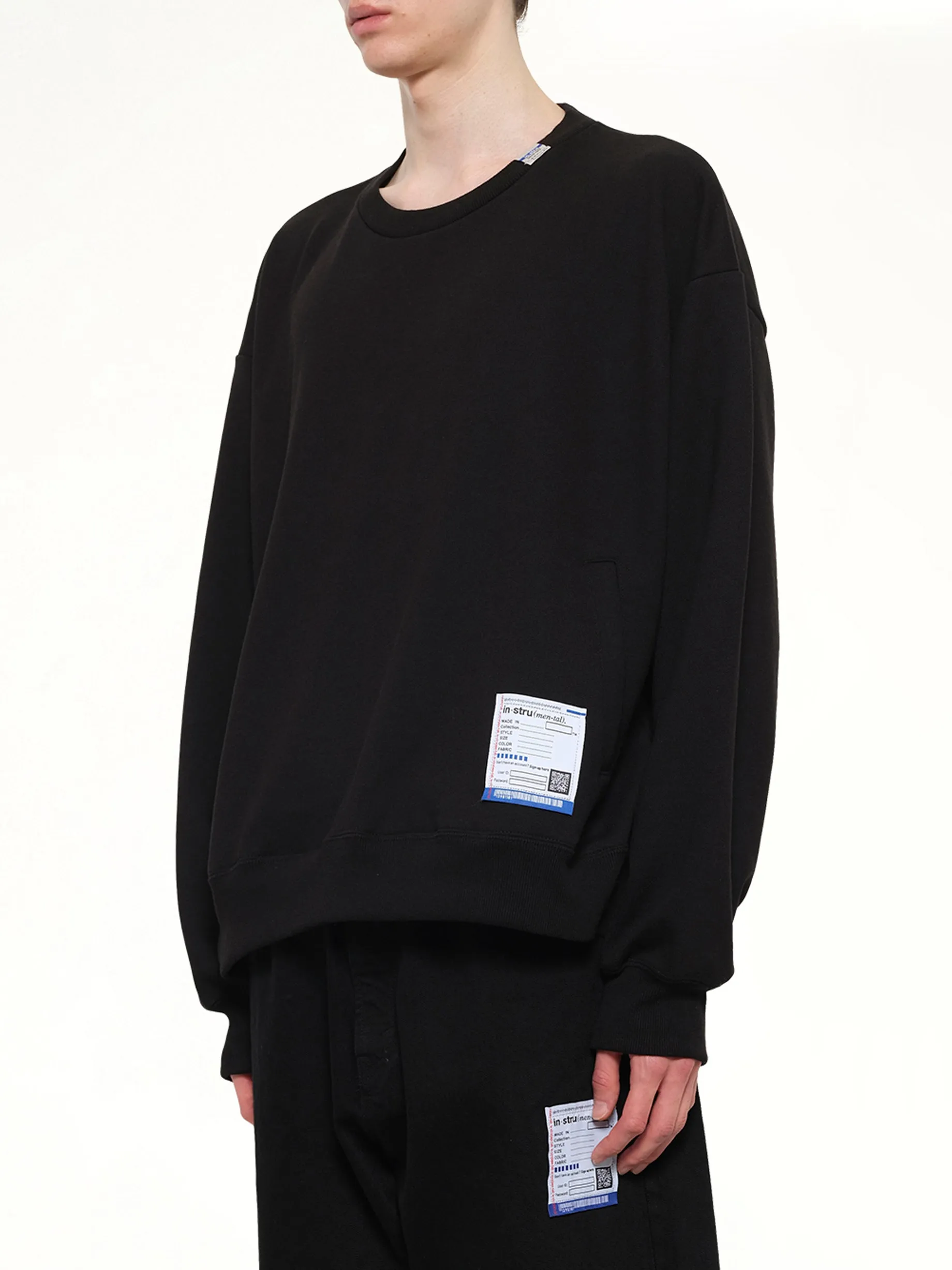 Instrumental Heavy Weight French Terry Sweatshirt in Black sold by MARAIS product image thumbnail 3