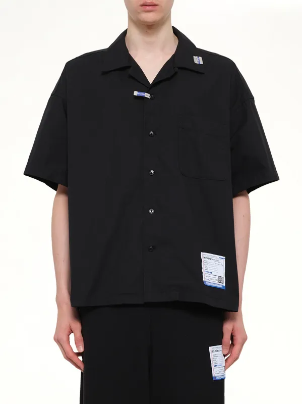 Instrumental High Density OX Shirts in Black made by Maison MIHARA YASUHIRO