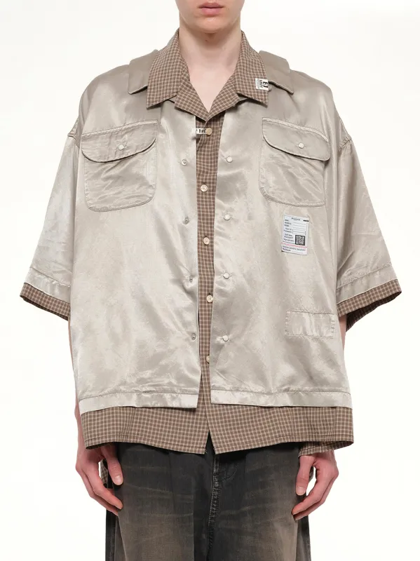 W-Layered H/S Shirts in Beige made by Maison MIHARA YASUHIRO