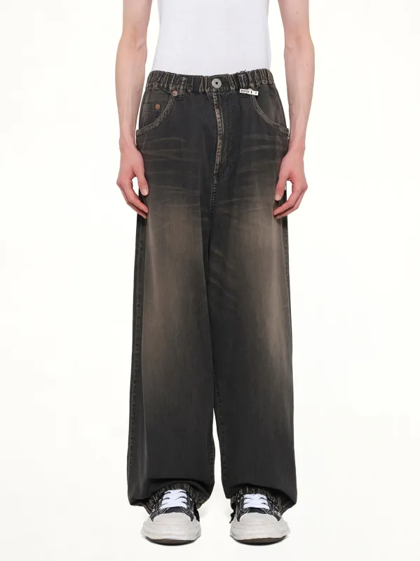 Light Wide Jeans in Black made by Maison MIHARA YASUHIRO