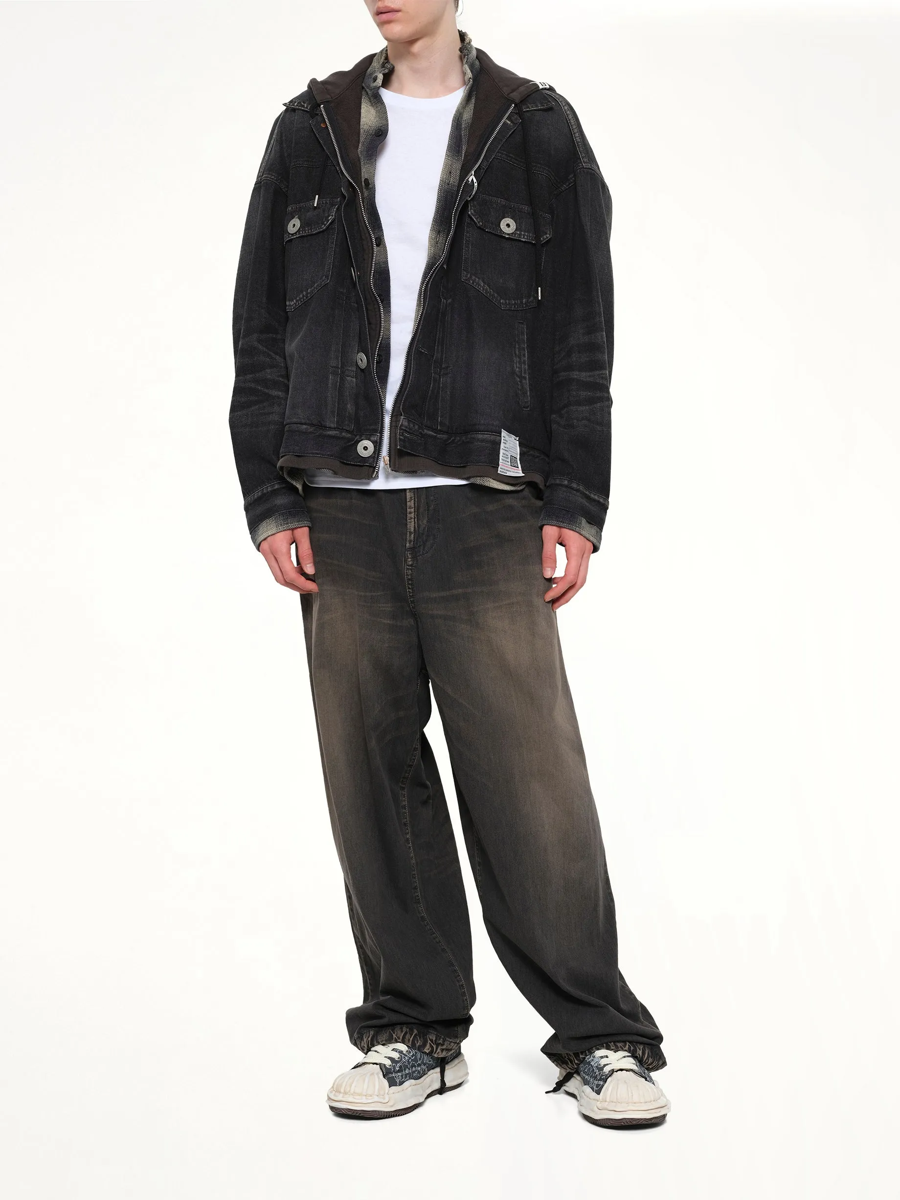 Triple Layered Denim Jacket in Black sold by MARAIS product image thumbnail 4
