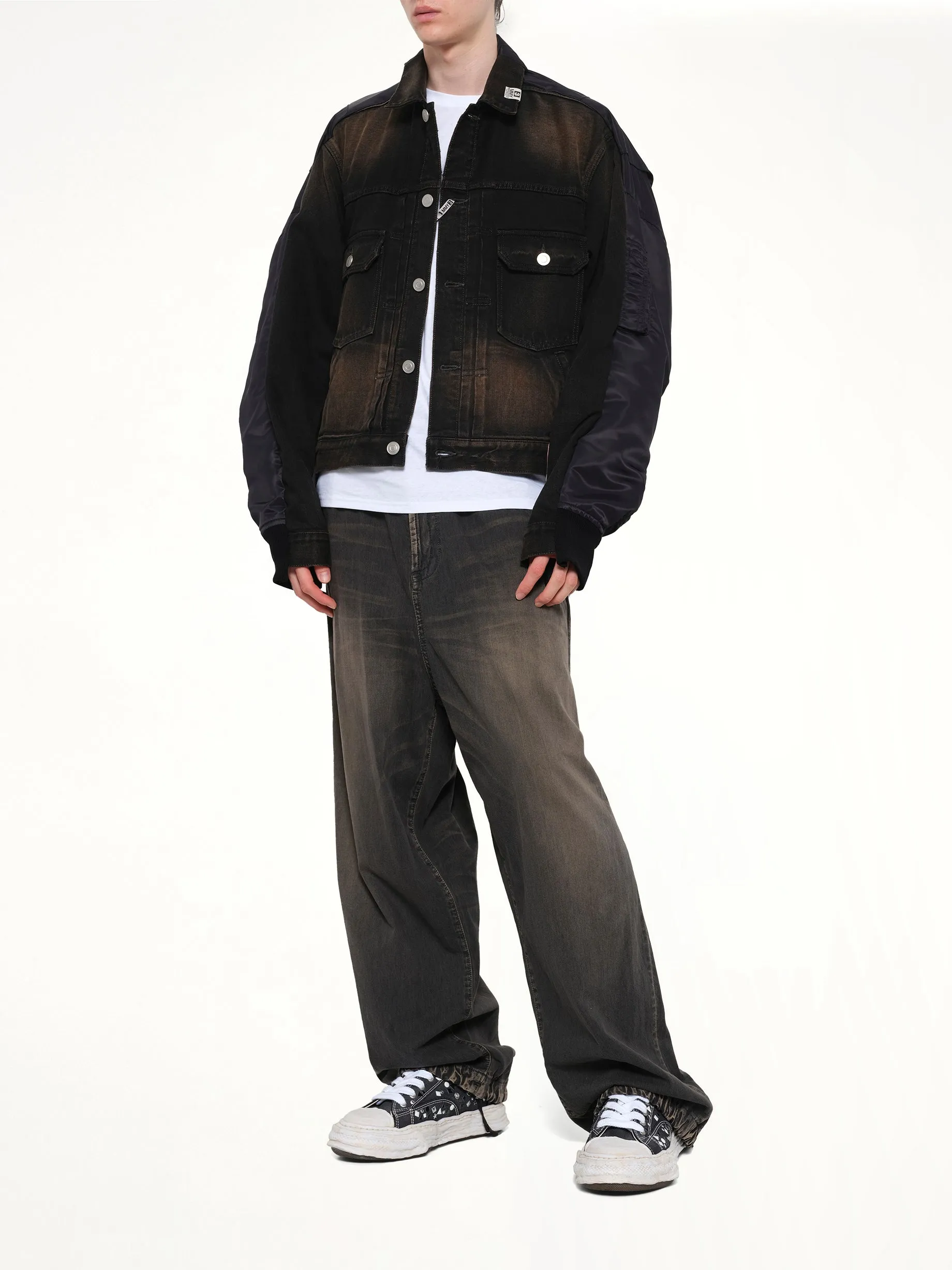 Combined Denim MA-1 Blouson in Black sold by MARAIS product image thumbnail 4