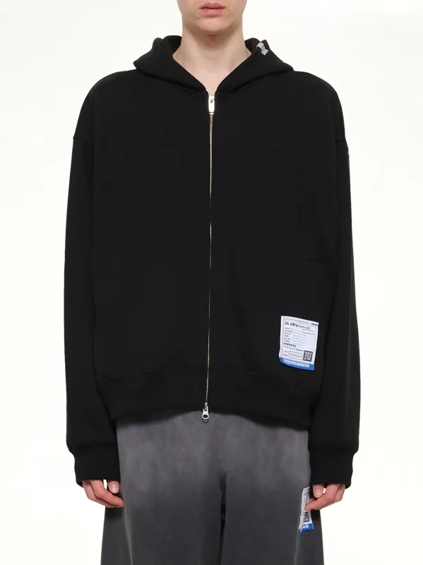 Instrumental Heavy Weight Zip Hoodie in Black made by Maison MIHARA YASUHIRO
