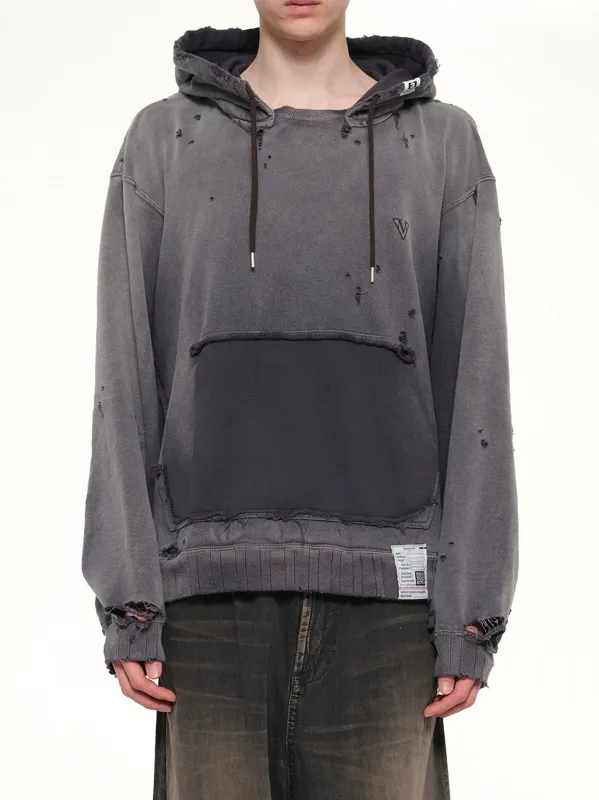 Sun Faded Hoodie in Black made by Maison MIHARA YASUHIRO