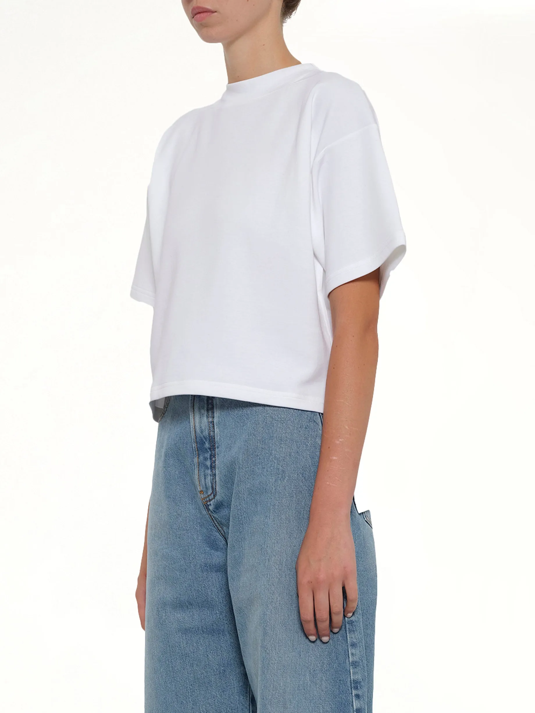 Boxy T-Shirt in White sold by MARAIS product image thumbnail 3