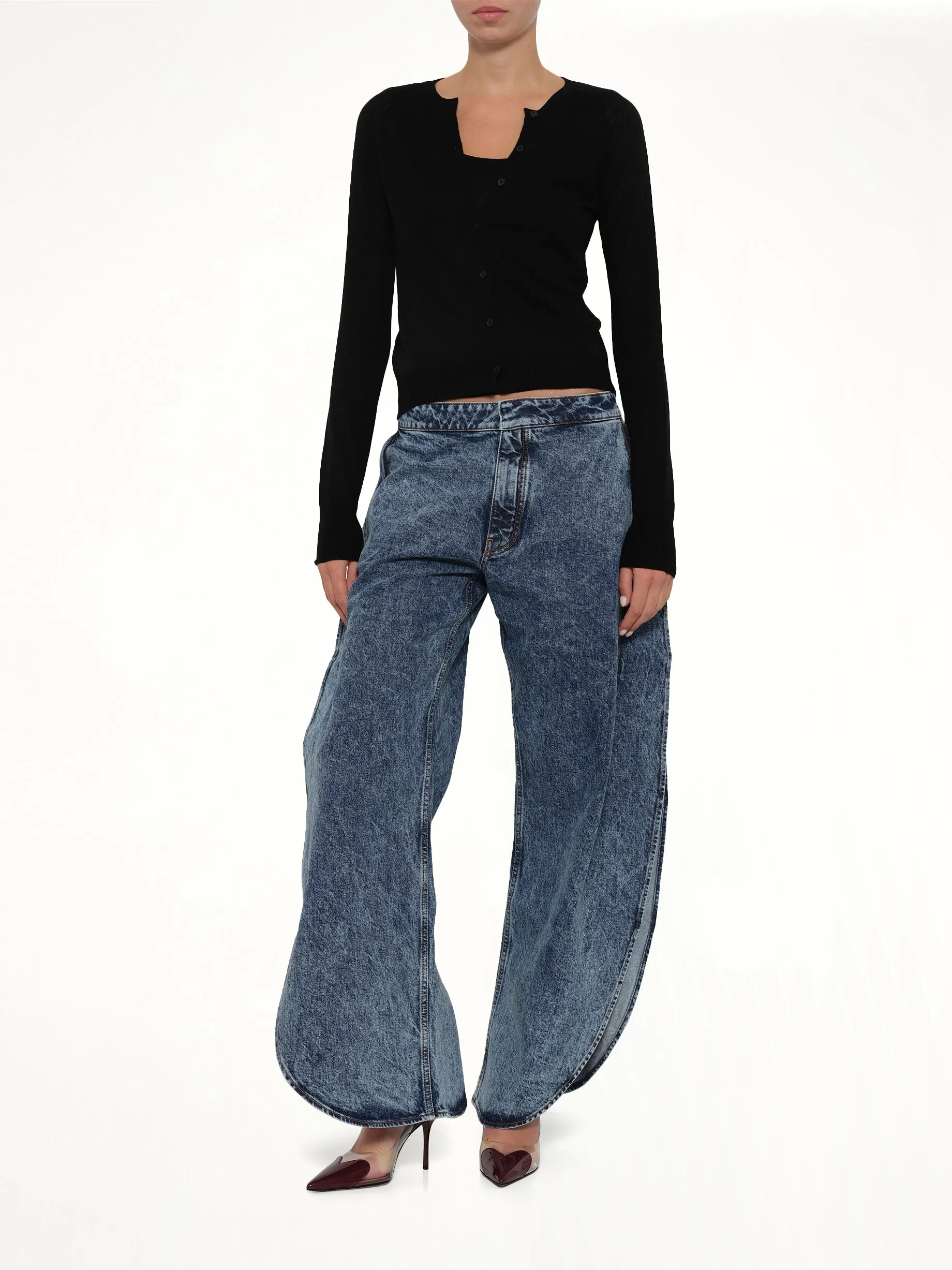 Layer Cardigan in Black sold by MARAIS product image thumbnail 4