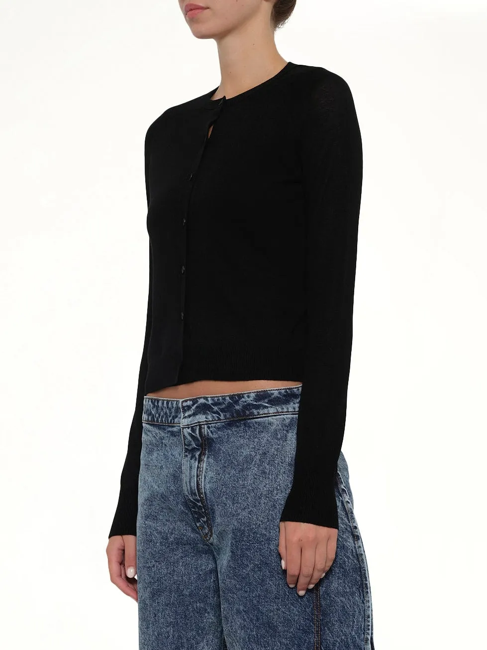 Layer Cardigan in Black sold by MARAIS product image thumbnail 3