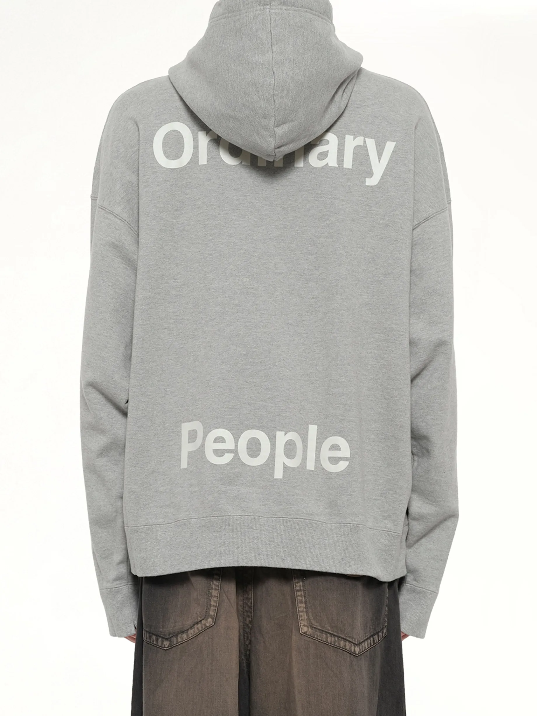 Leon Embroidery Hoodie in Gray sold by MARAIS product image thumbnail 5