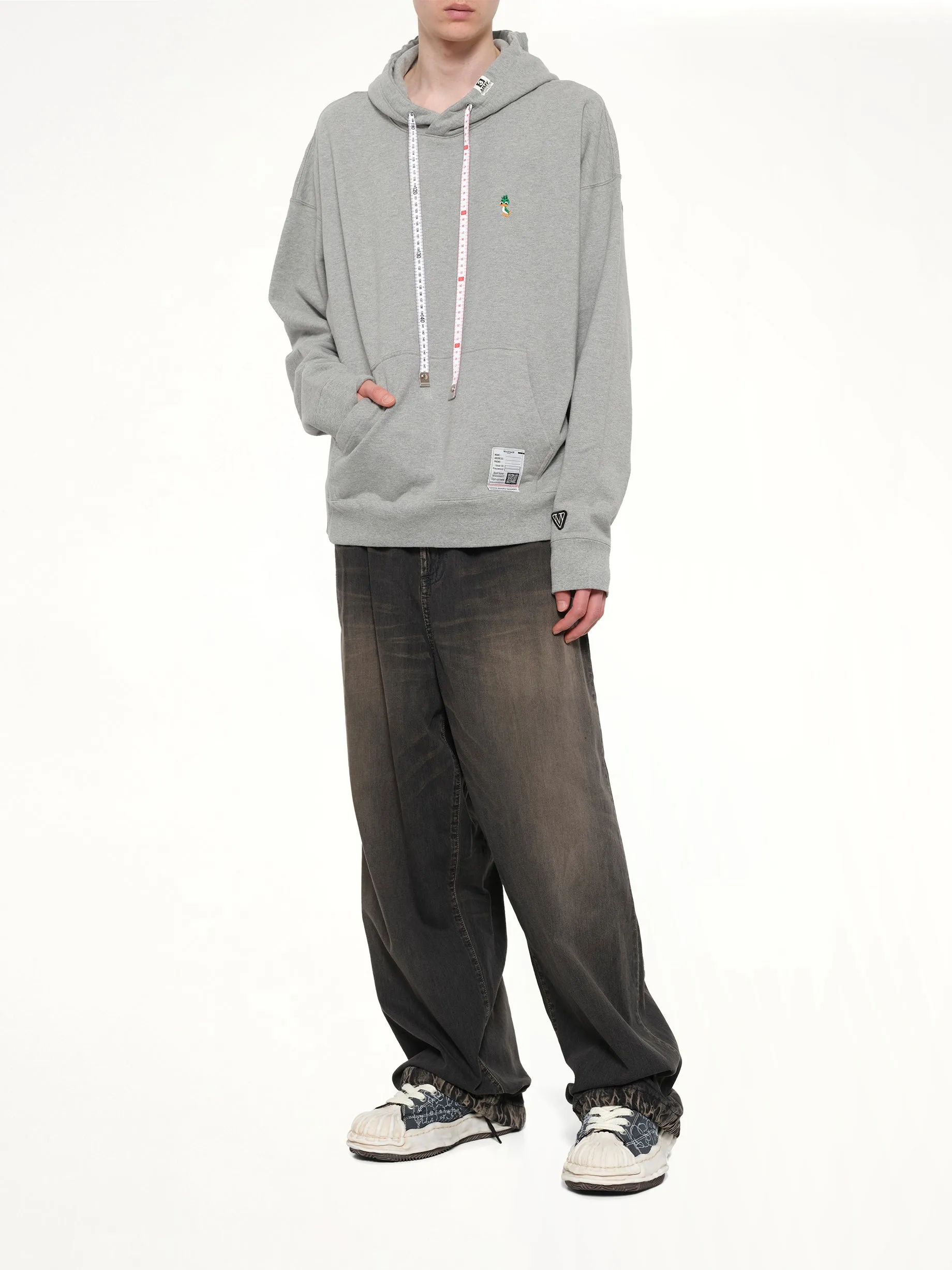 Leon Embroidery Hoodie in Gray sold by MARAIS product image thumbnail 4
