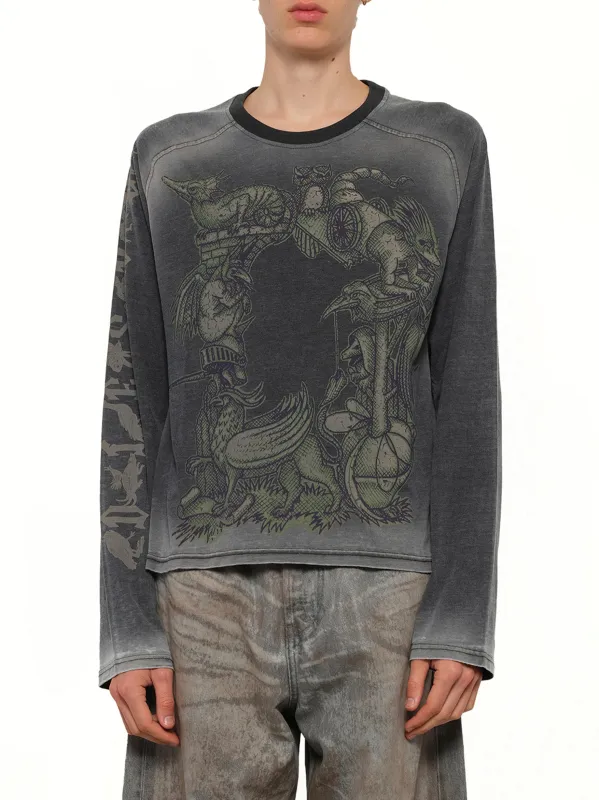 T-JORI-A LS T-Shirt in Black made by Diesel