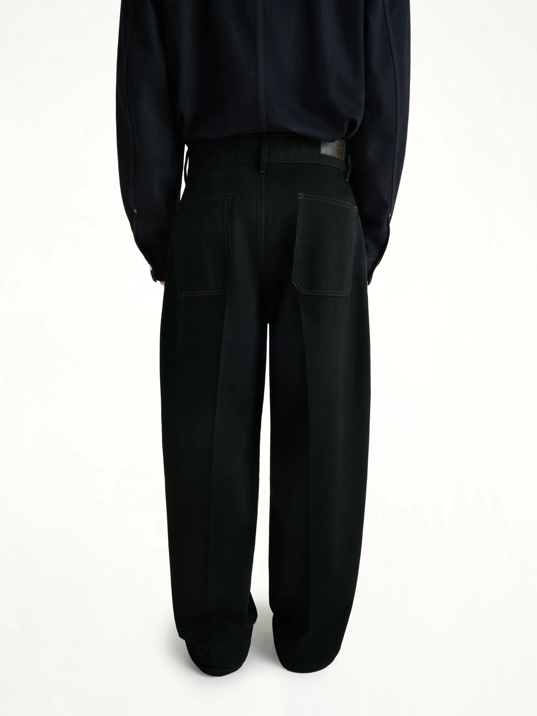 Maxi Barrel Workwear Pants in Black sold by MARAIS product image thumbnail 5