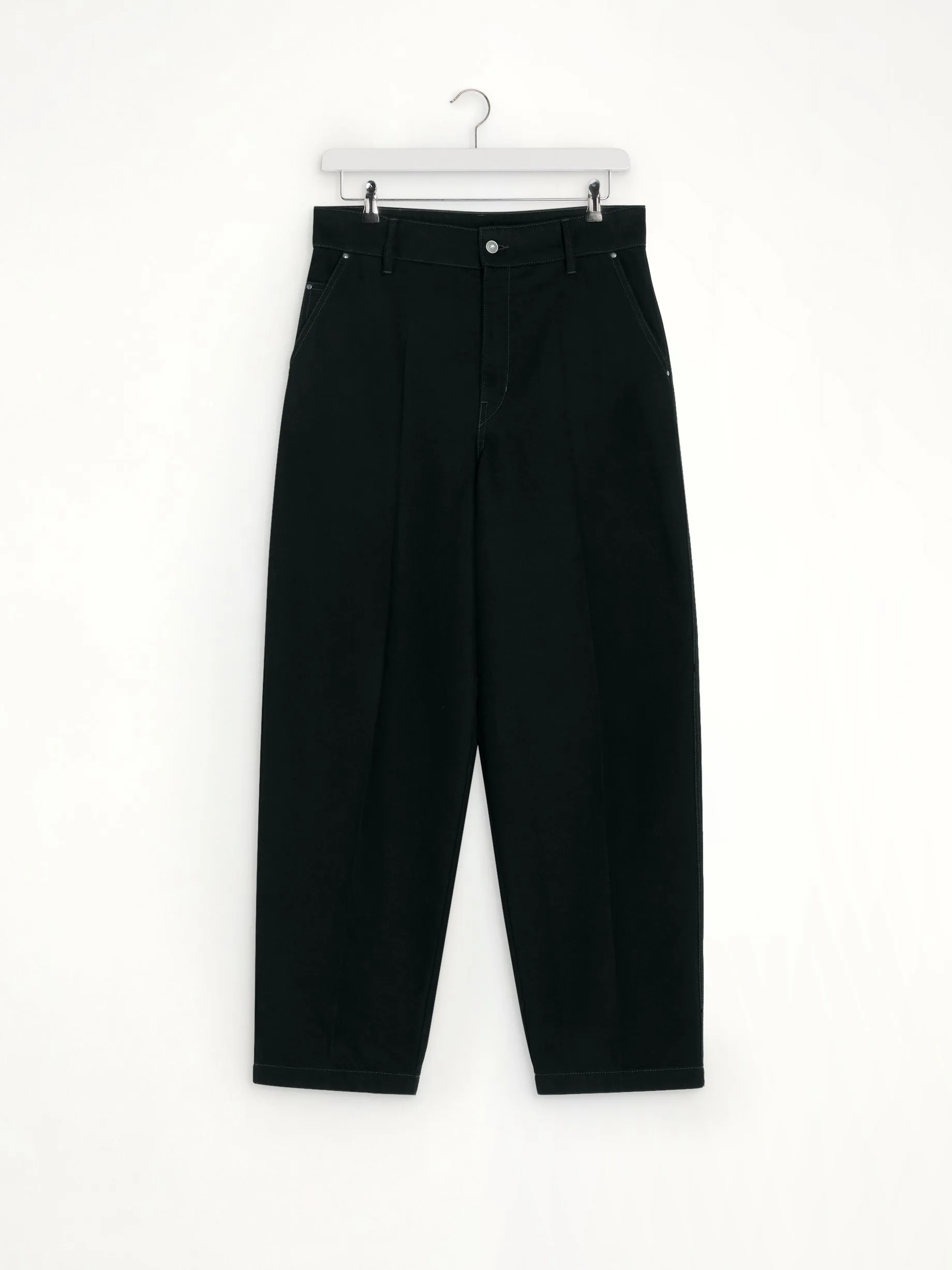 Maxi Barrel Workwear Pants in Black sold by MARAIS product image thumbnail 2