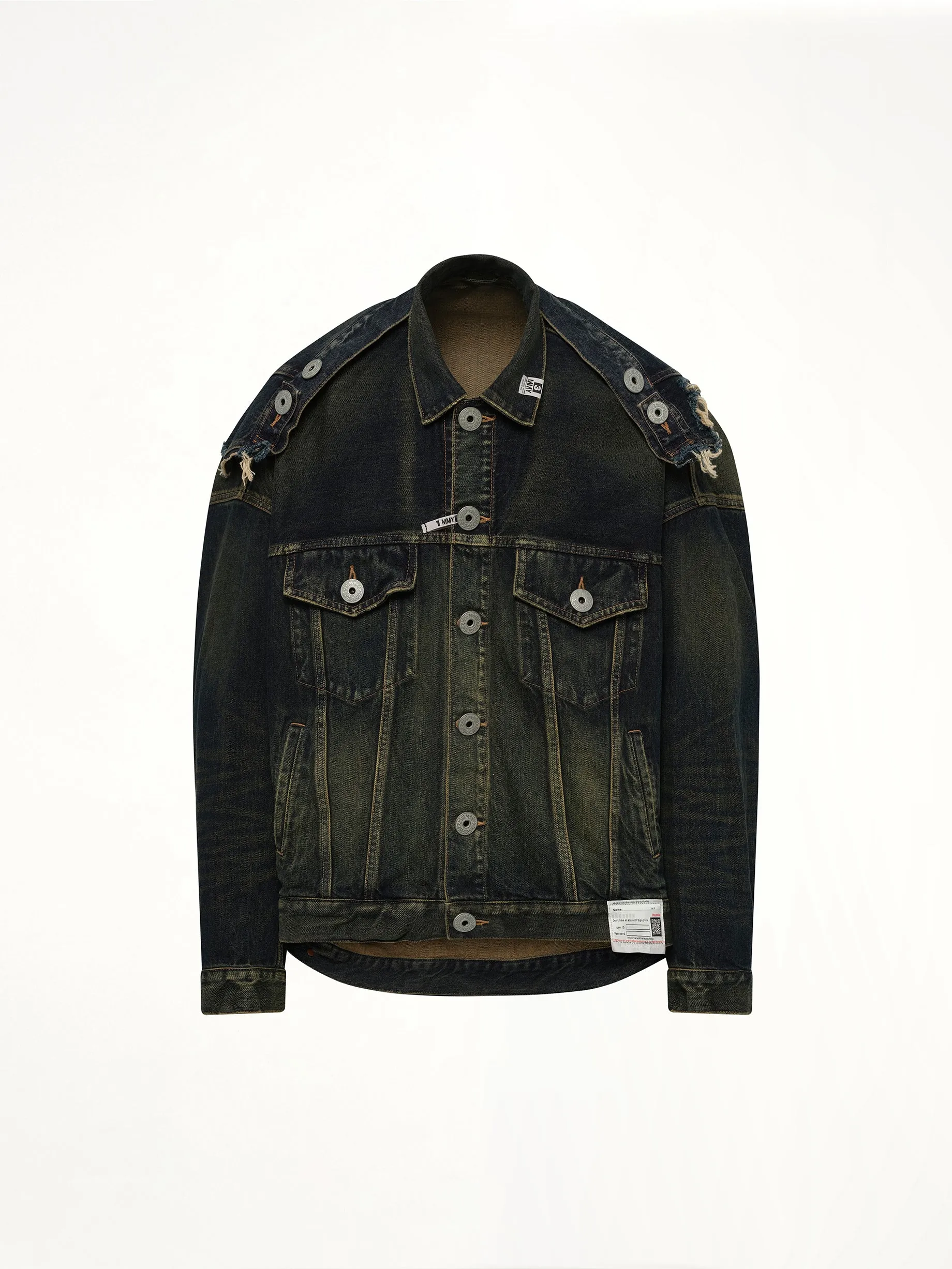 Deconstructed Denim Blouson in Indigo sold by MARAIS product image thumbnail 2