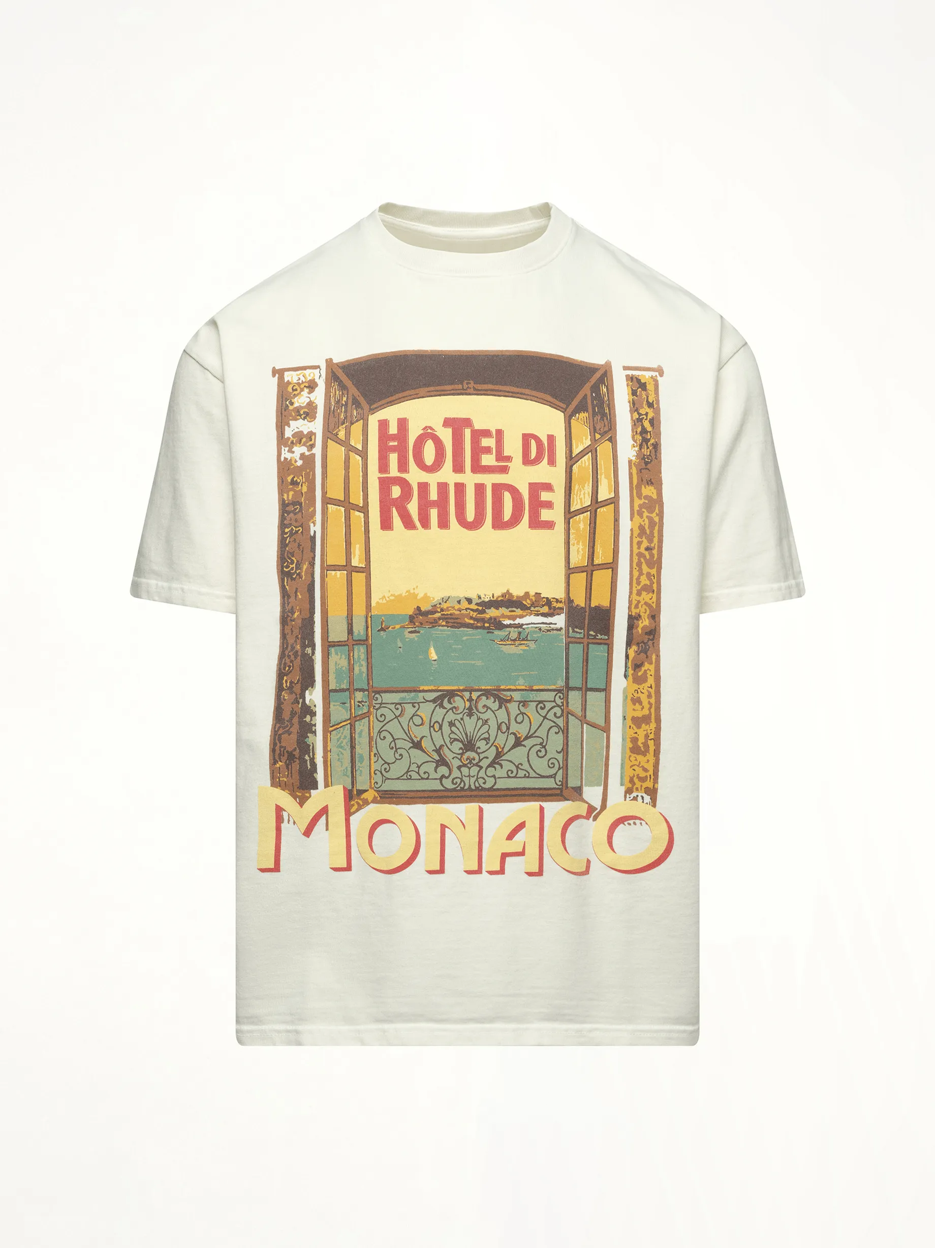 Hotel Di Monaco T-Shirt in Vintage White sold by MARAIS product image thumbnail 2