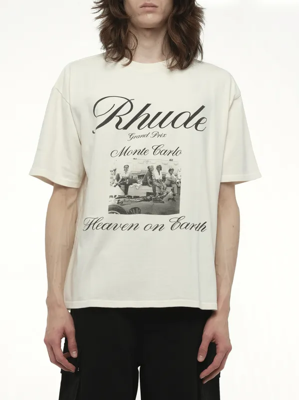 Heaven on Earth T-Shirt in Vintage White made by Rhude