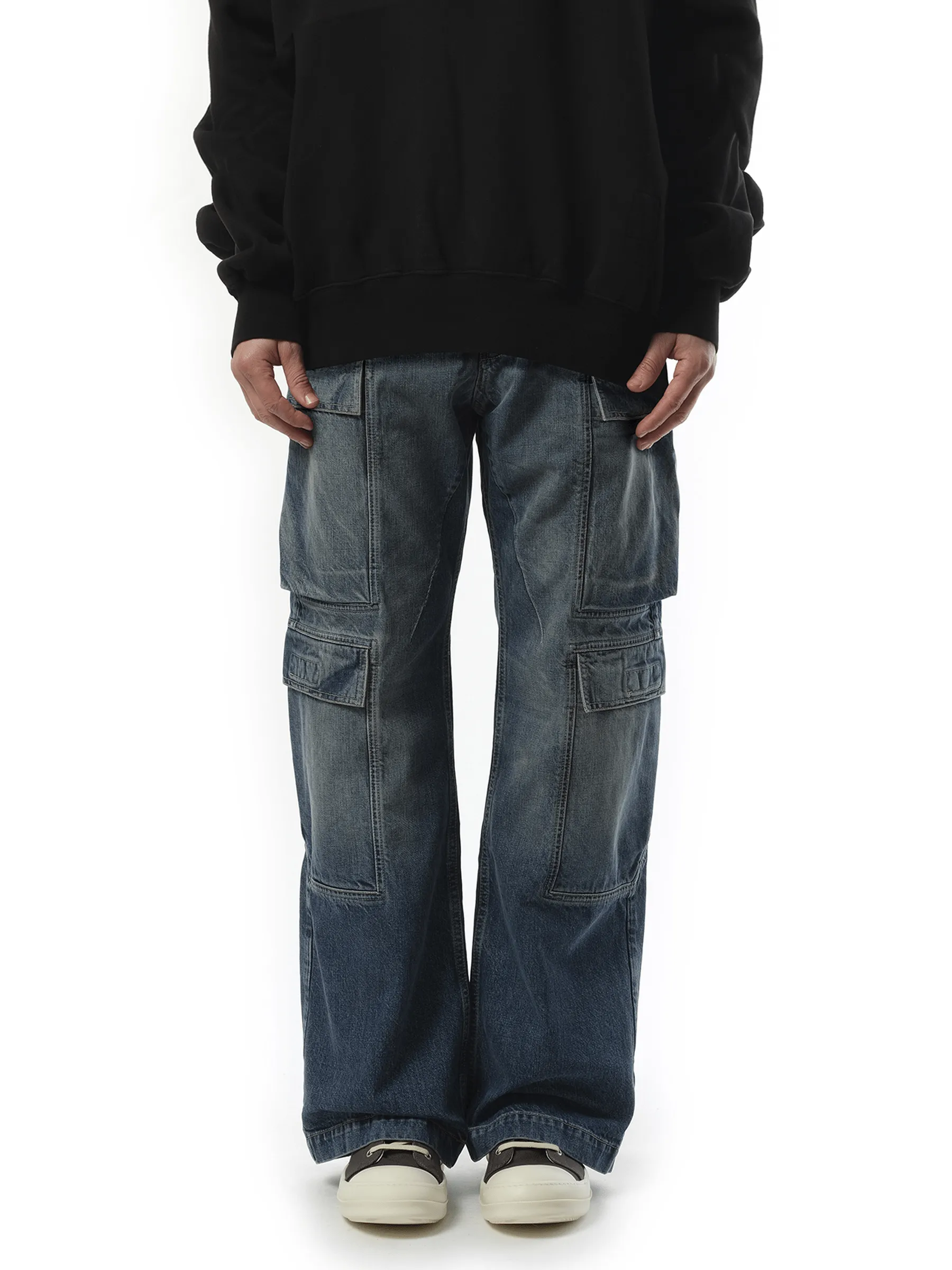 Double Cargo in Washed Indigo sold by MARAIS