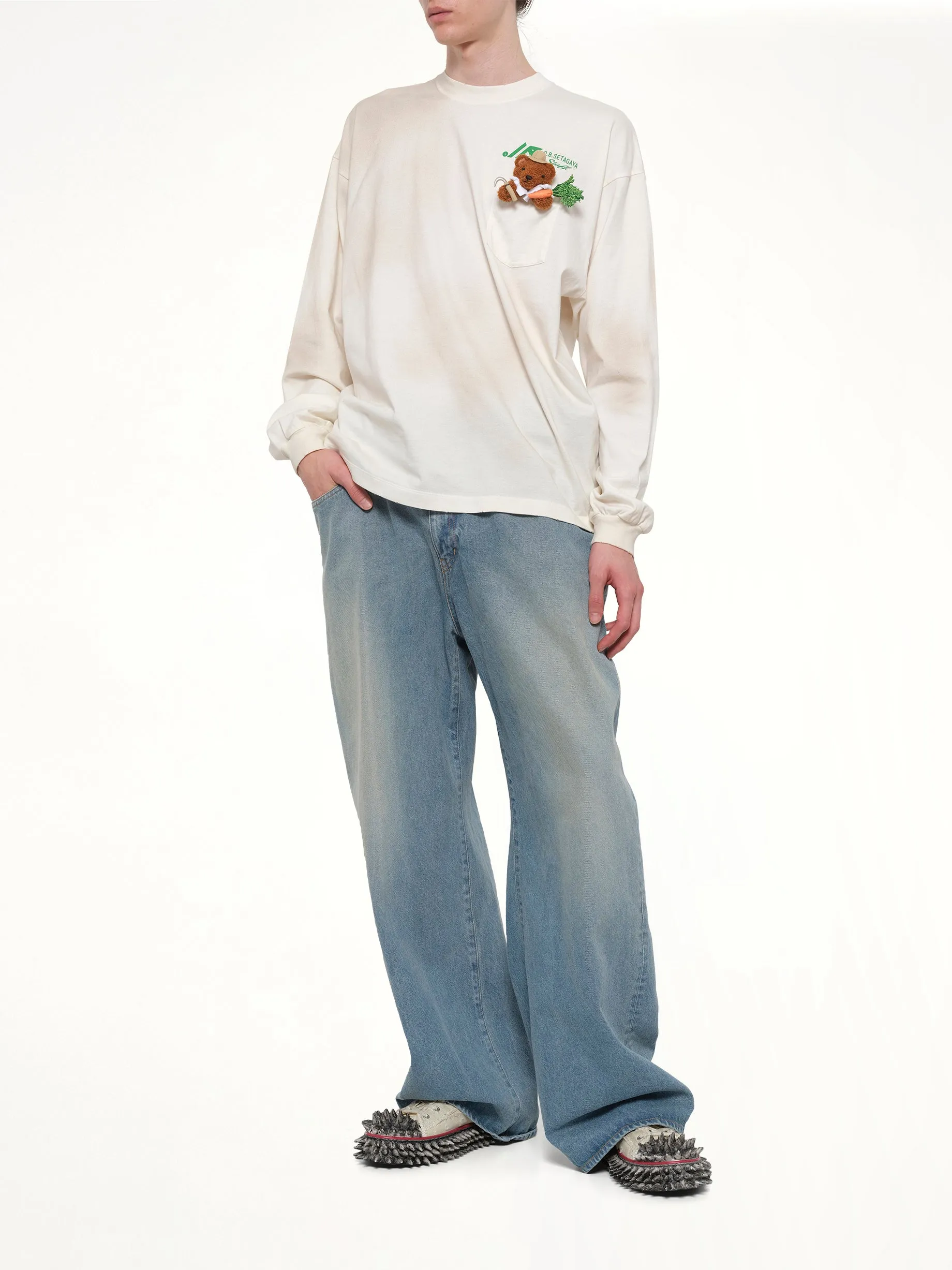 Floating Waist Denim Pants in Indigo sold by MARAIS product image thumbnail 4